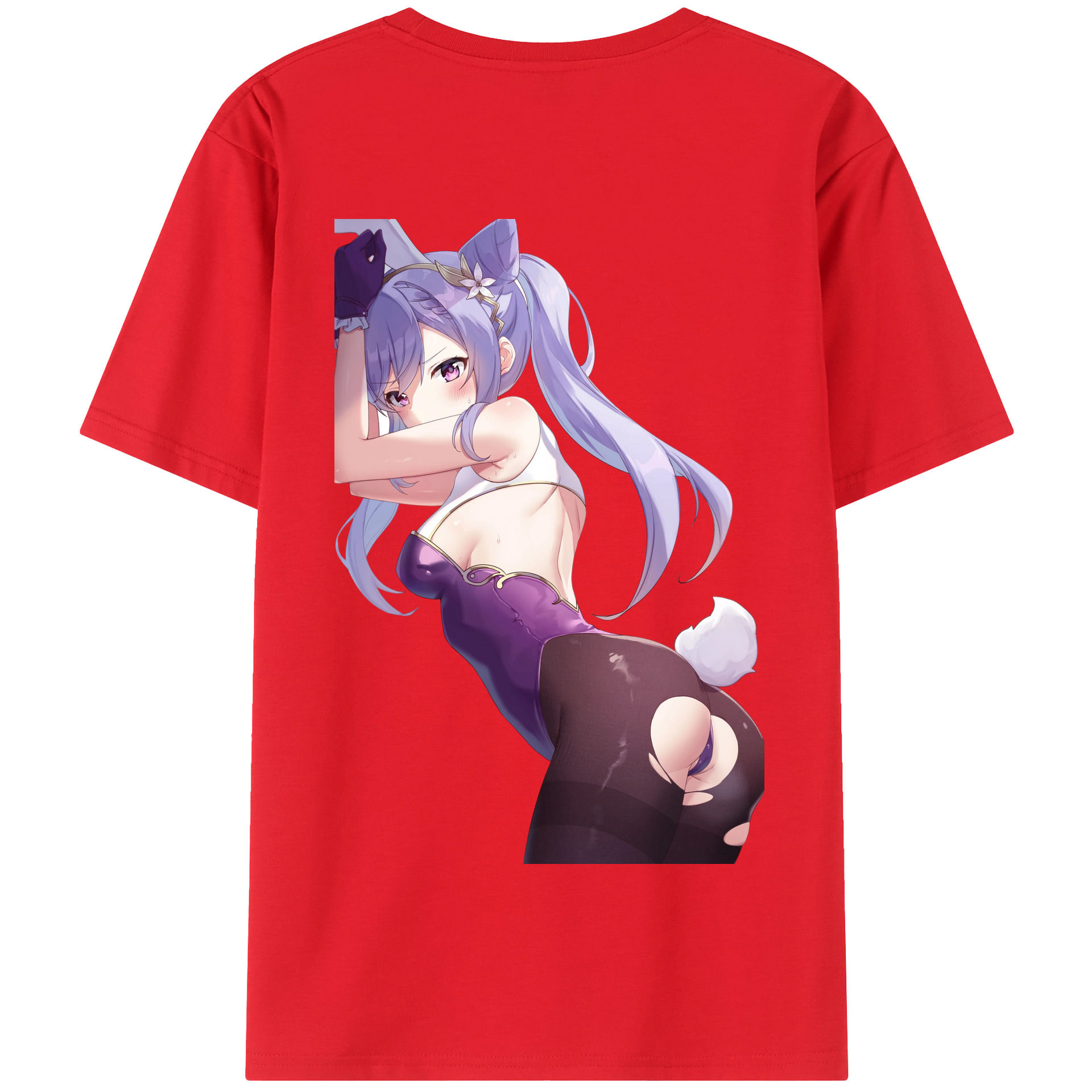 げんし神 刻晴 こくせい genshin Kokusei 綿100％半袖Tシャツ（背面プリント）