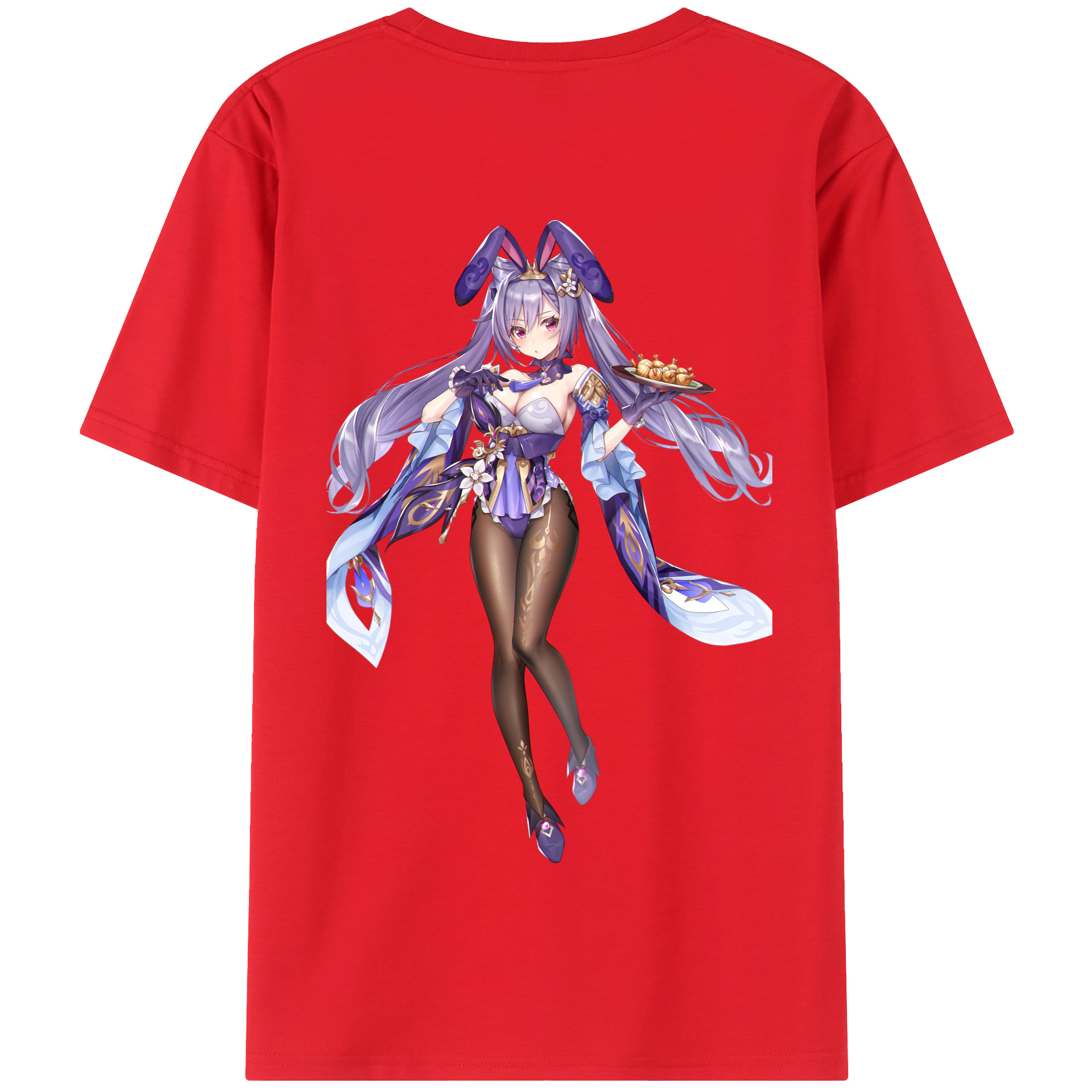 げんし神 刻晴 こくせい genshin Kokusei 綿100％半袖Tシャツ（背面プリント）