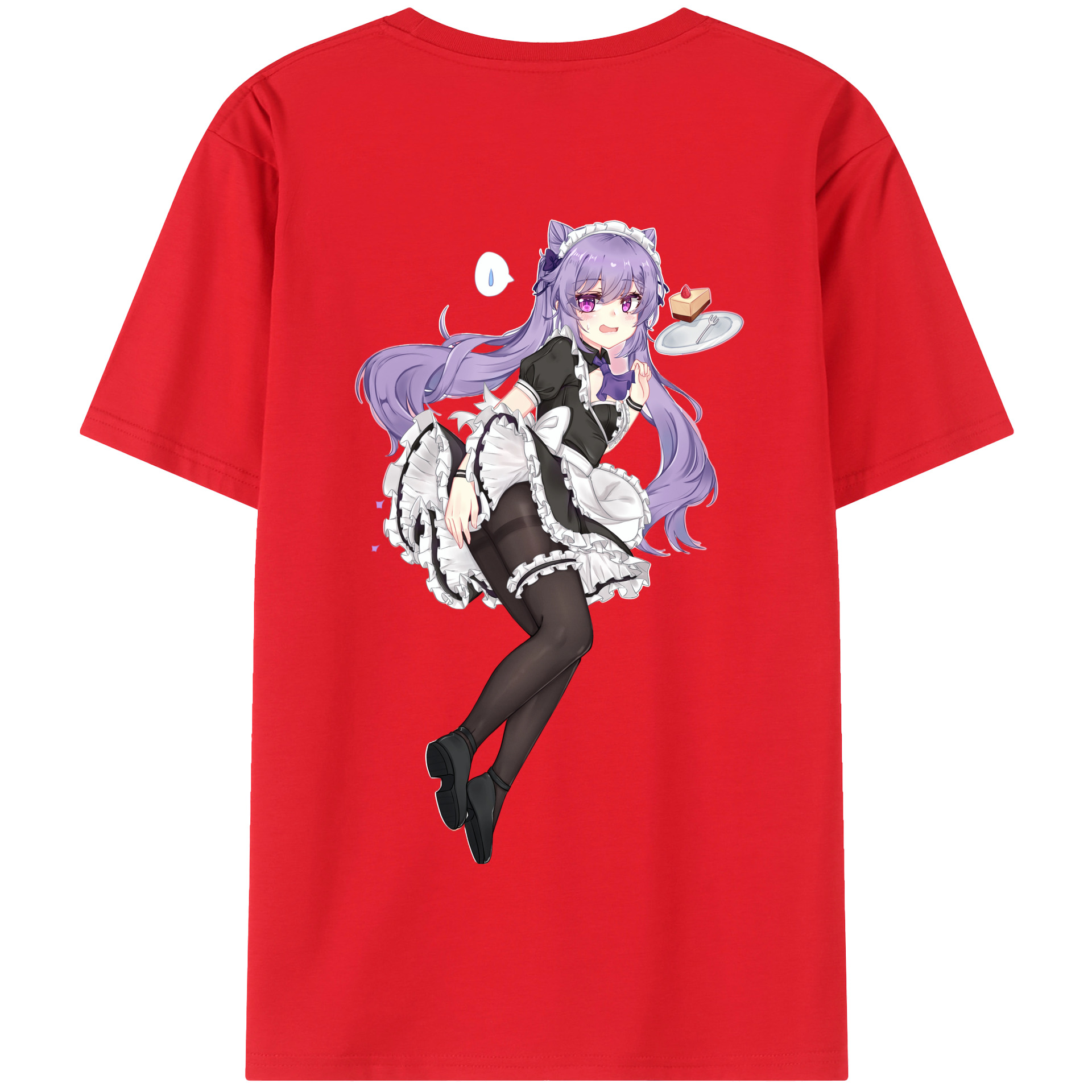 げんし神 刻晴 こくせい genshin Kokusei 綿100％半袖Tシャツ（背面プリント）