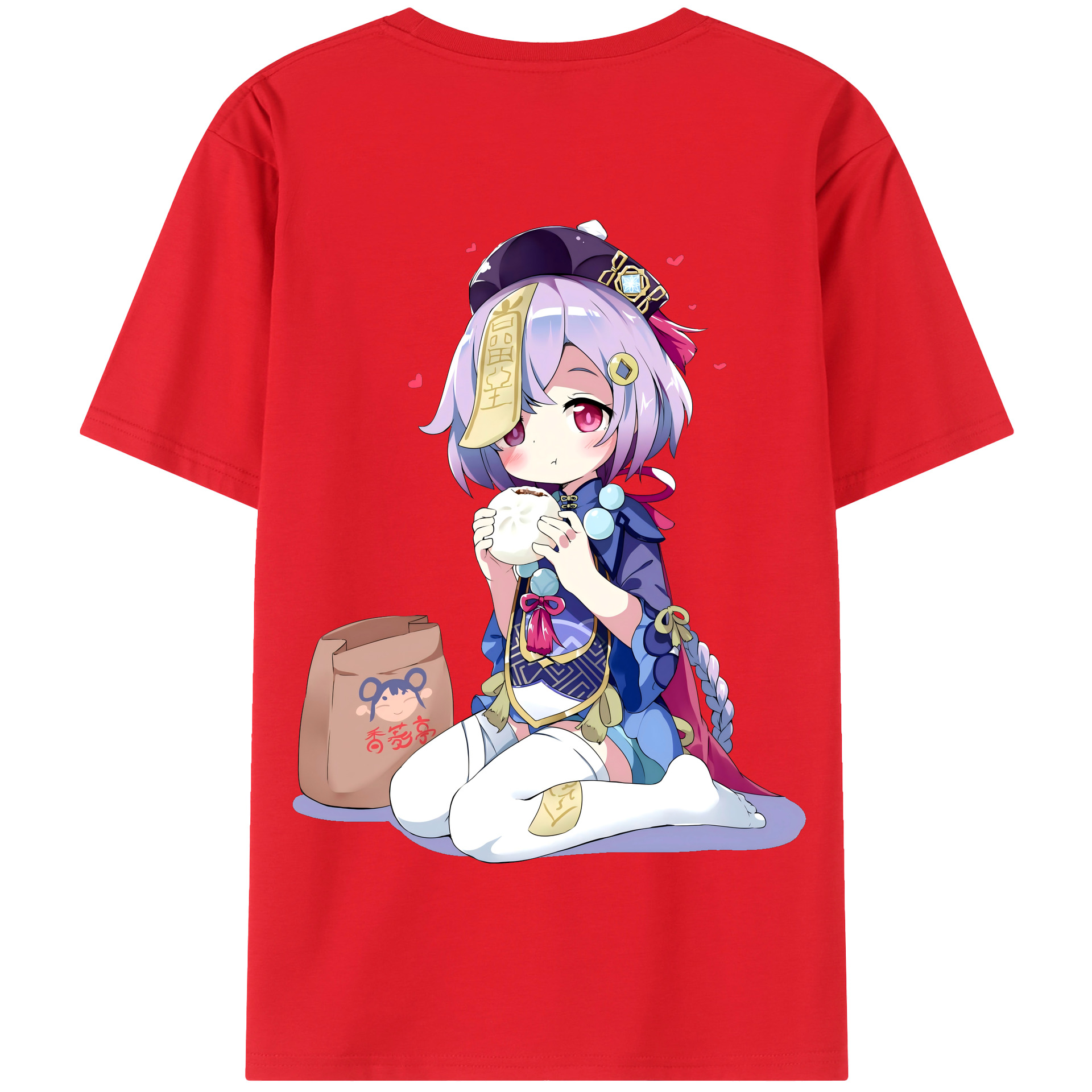 げんし神 七七 なな  genshin Nana 綿100％半袖Tシャツ（背面プリント）