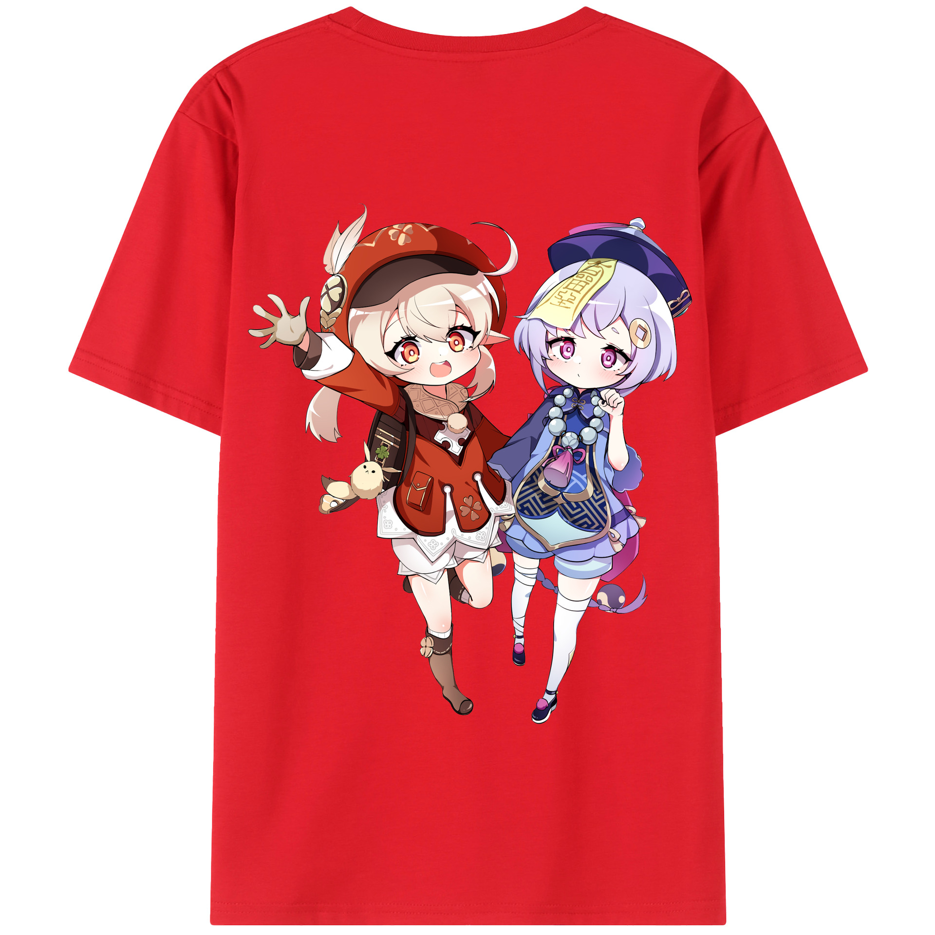 げんし神 七七 なな  genshin Nana 綿100％半袖Tシャツ（背面プリント）