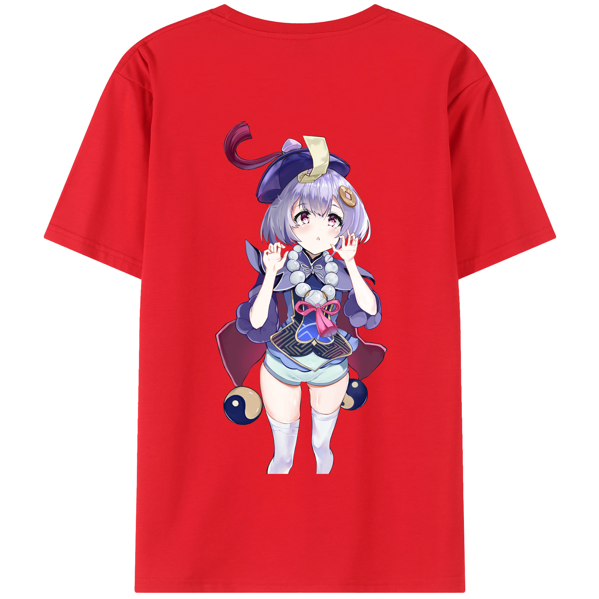 げんし神 七七 なな  genshin Nana 綿100％半袖Tシャツ（背面プリント）