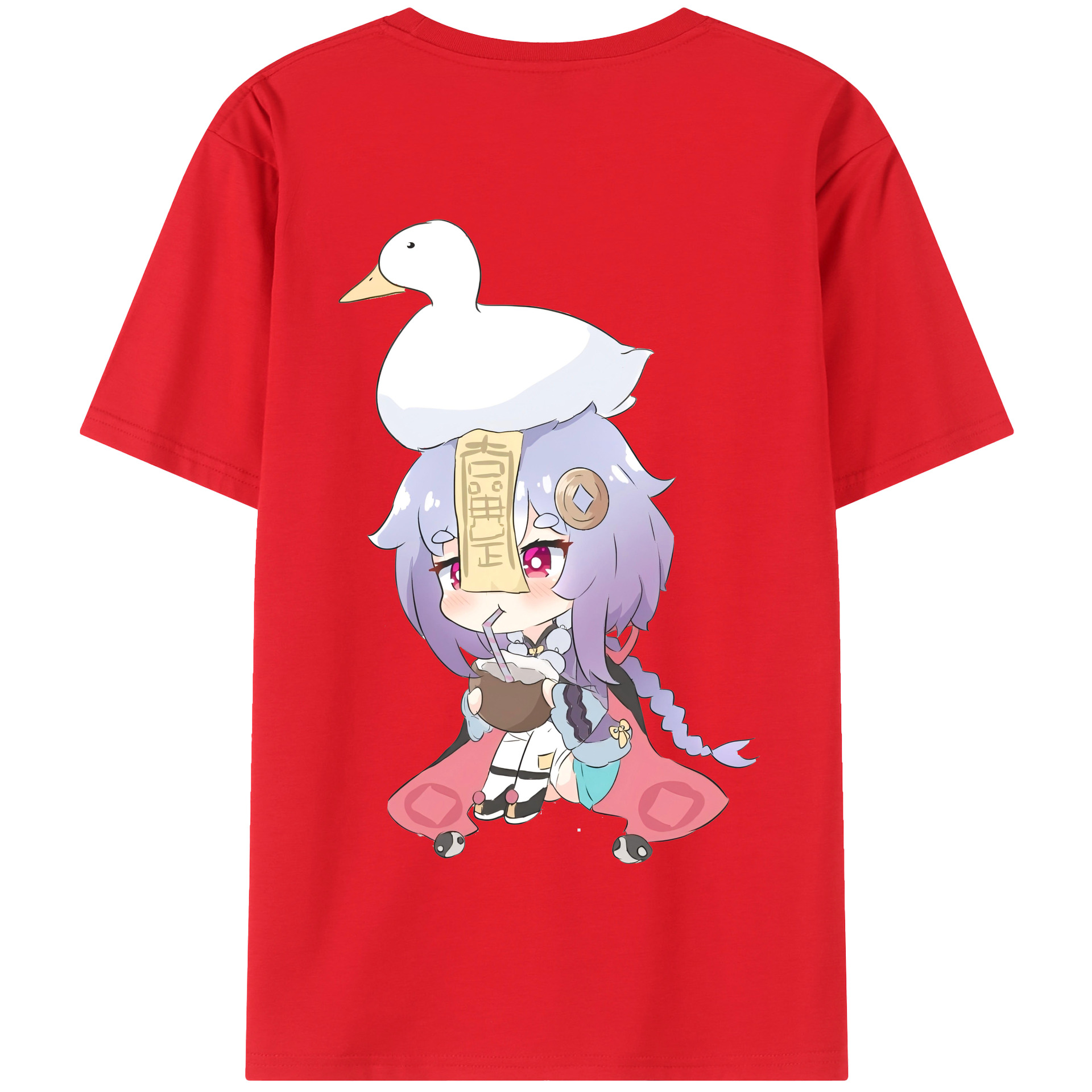 げんし神 七七 なな  genshin Nana 綿100％半袖Tシャツ（背面プリント）