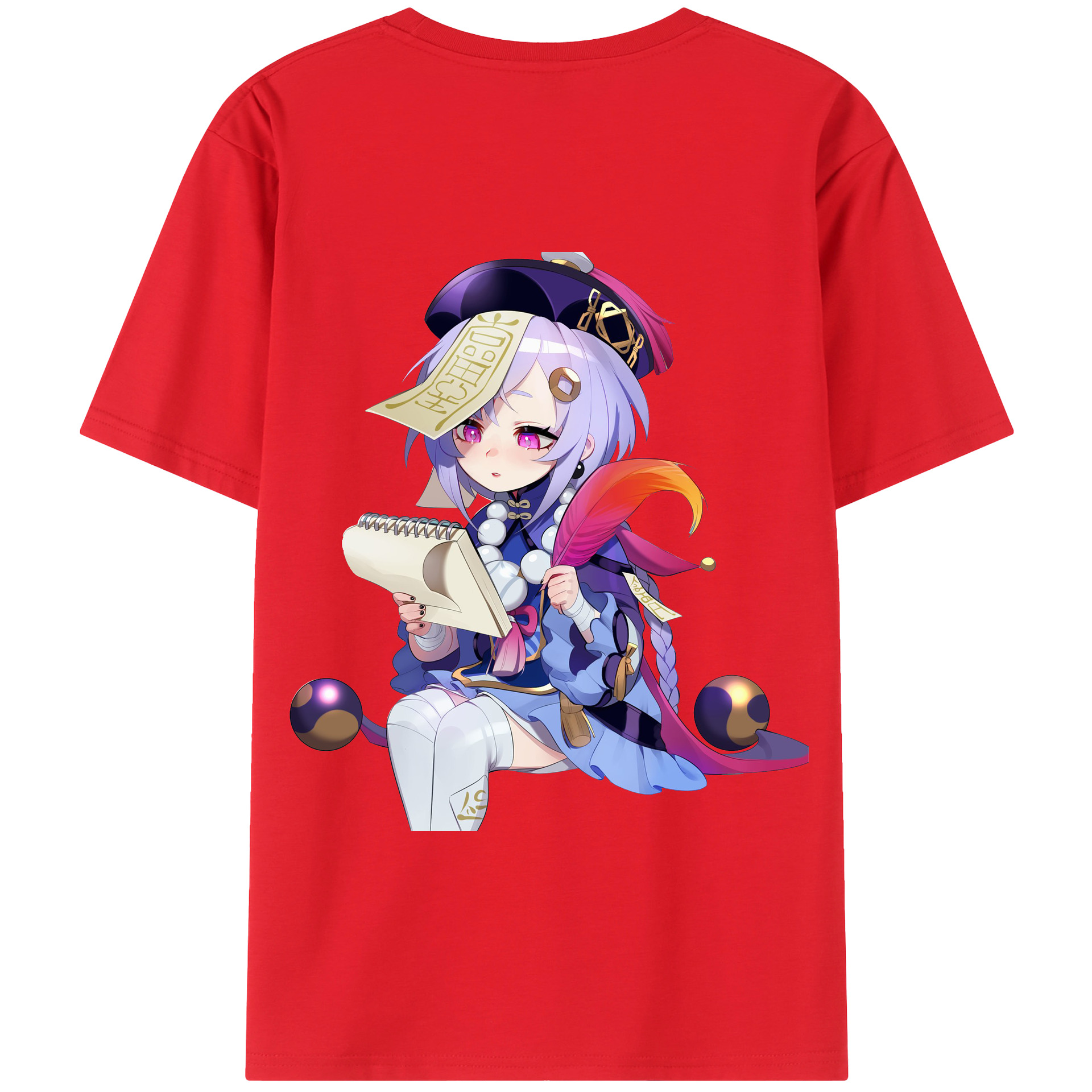 げんし神 七七 なな  genshin Nana 綿100％半袖Tシャツ（背面プリント）