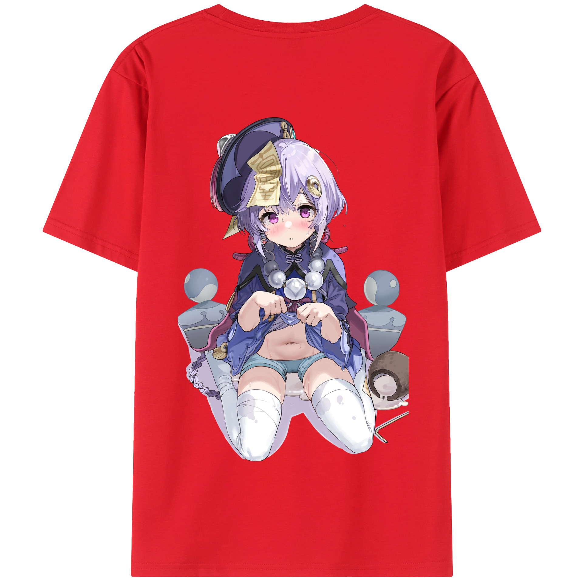 げんし神 七七 なな  genshin Nana 綿100％半袖Tシャツ（背面プリント）