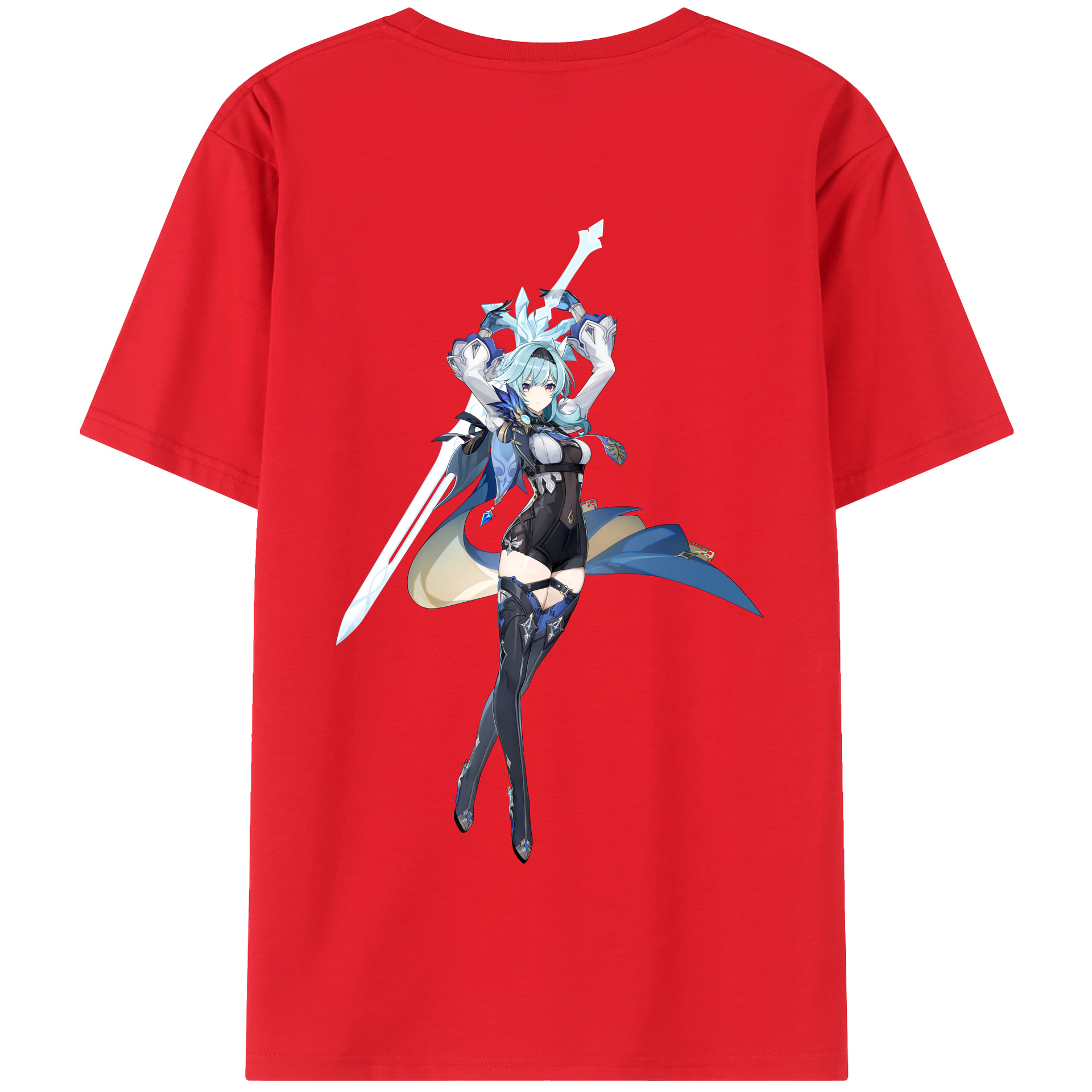 げんし神 优菈 ゆうら genshin Yūra 綿100％半袖Tシャツ（背面プリント）