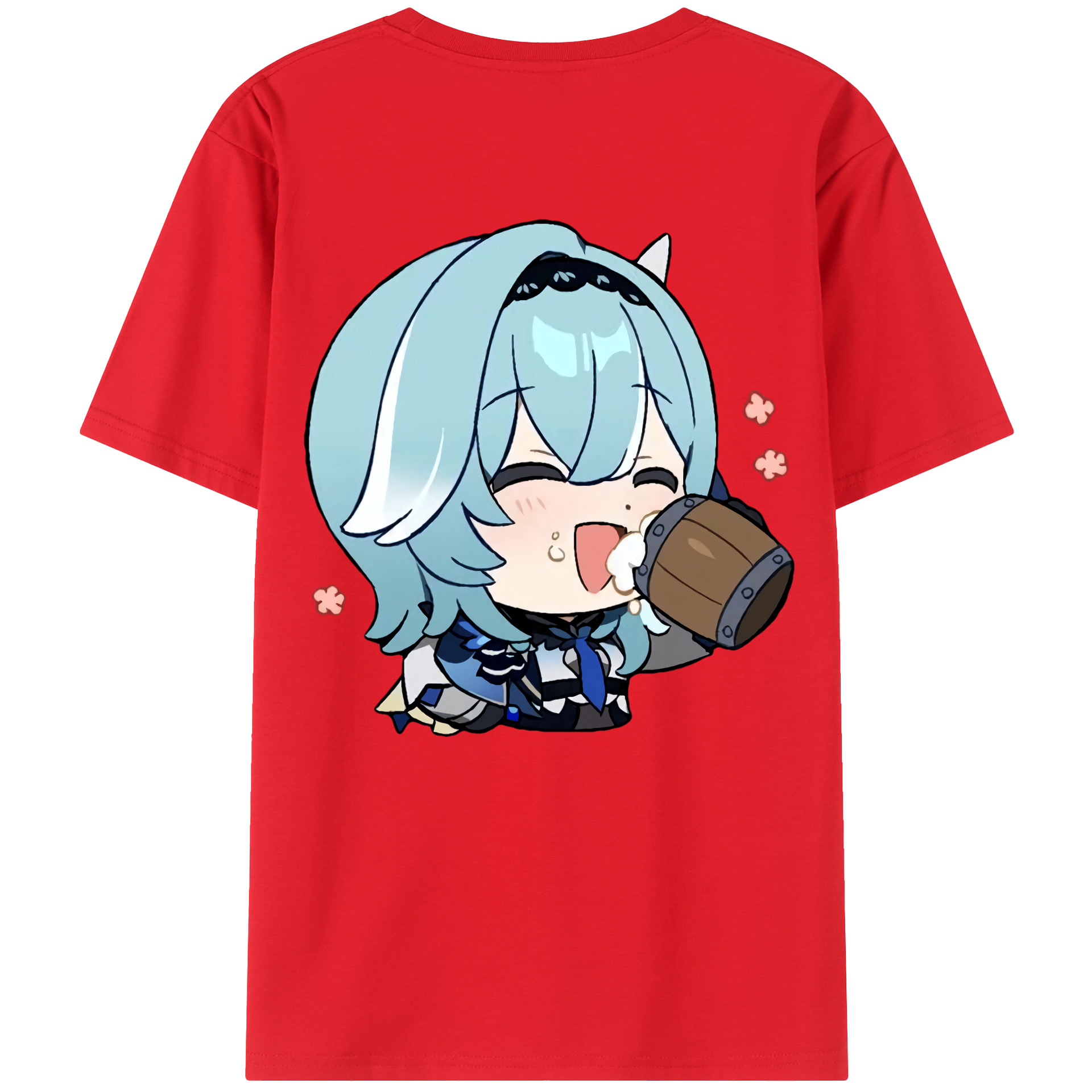 げんし神 优菈 ゆうら genshin Yūra 綿100％半袖Tシャツ（背面プリント）