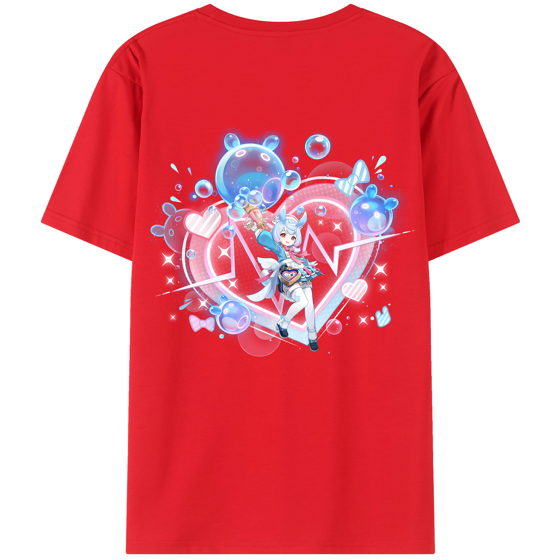 げんし神 シゲウィン genshin Shigewin 綿100％半袖Tシャツ（背面プリント）