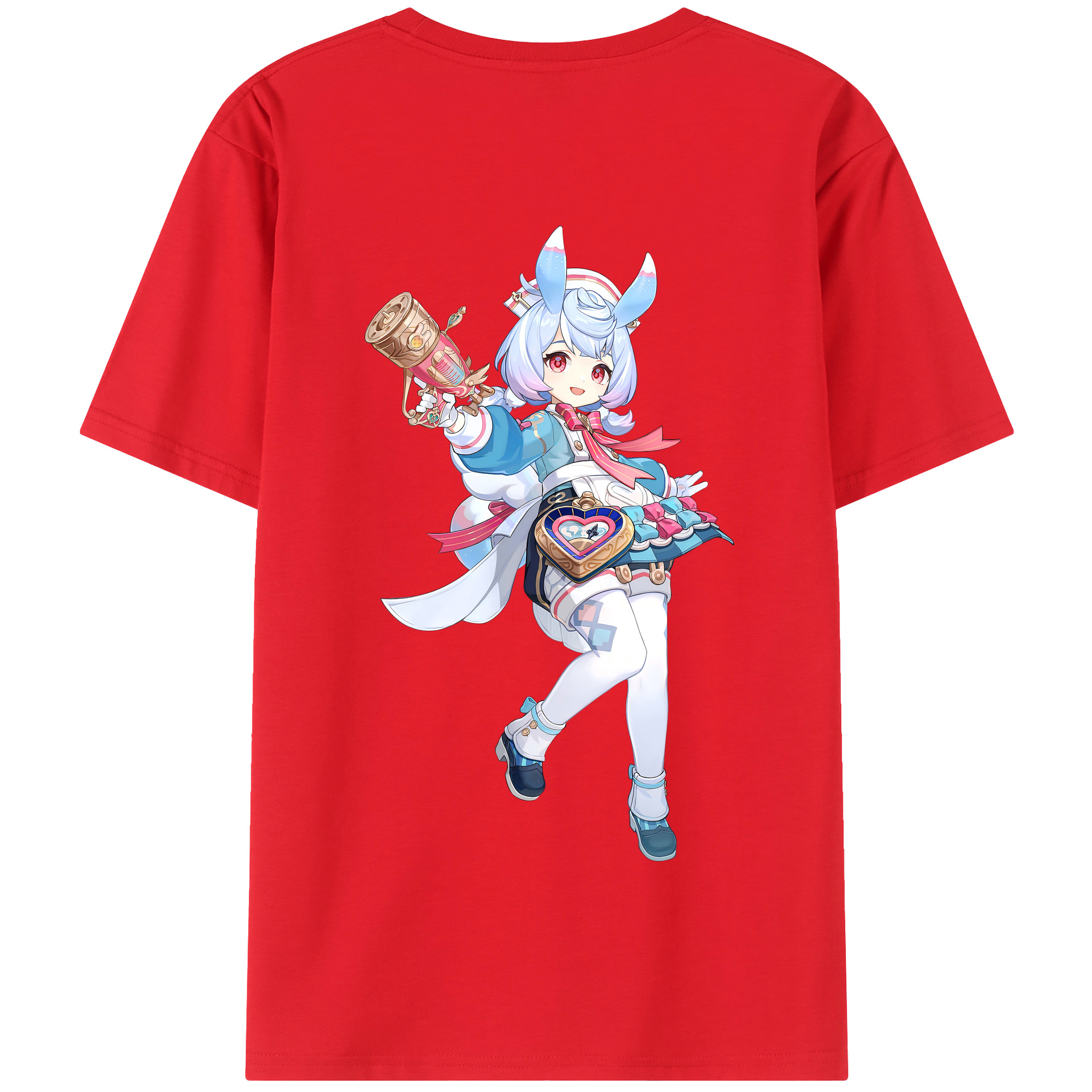 げんし神 シゲウィン genshin Shigewin 綿100％半袖Tシャツ（背面プリント）