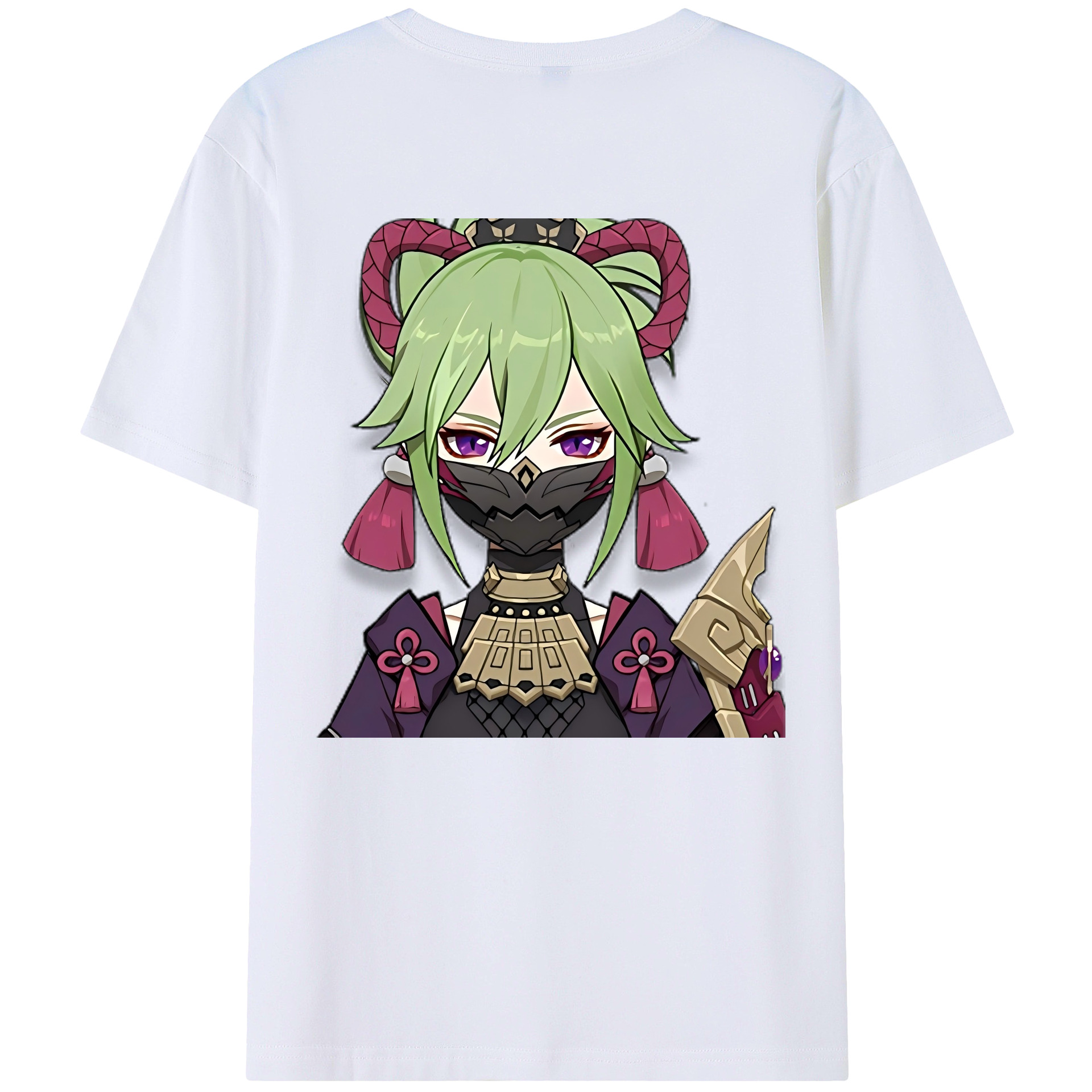 げんし神  久岐忍 くき しのぶ genshin Kuki Shinobu 綿100％半袖Tシャツ（背面プリント）