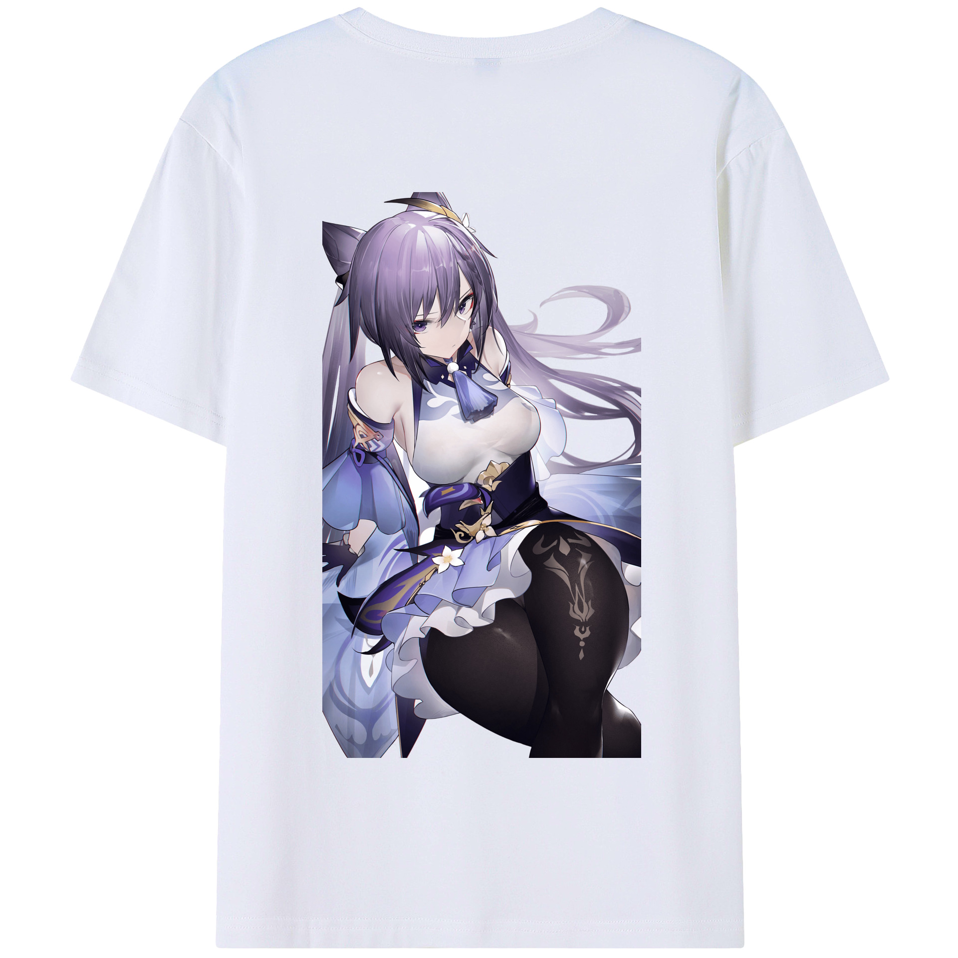 げんし神 刻晴 こくせい genshin Kokusei 綿100％半袖Tシャツ（背面プリント）