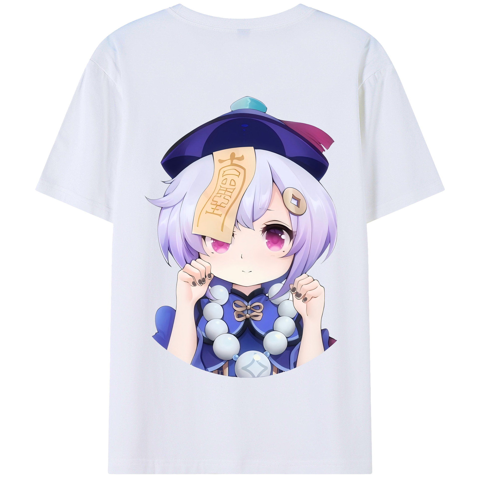 げんし神 七七 なな  genshin Nana 綿100％半袖Tシャツ（背面プリント）