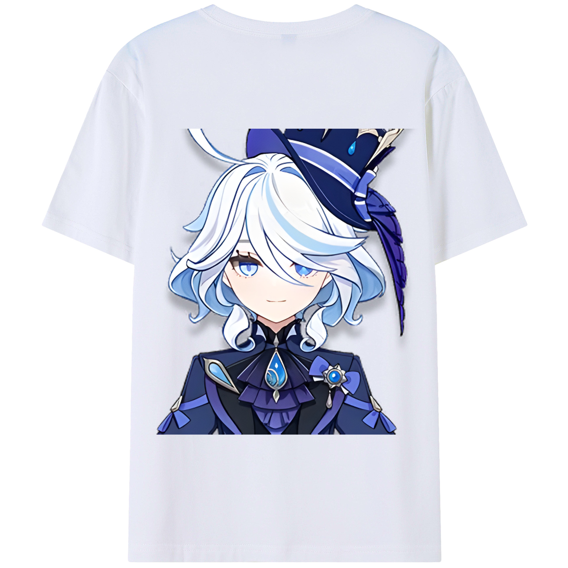 げんし神 フリーナ genshin Furina 綿100％半袖Tシャツ（背面プリント）