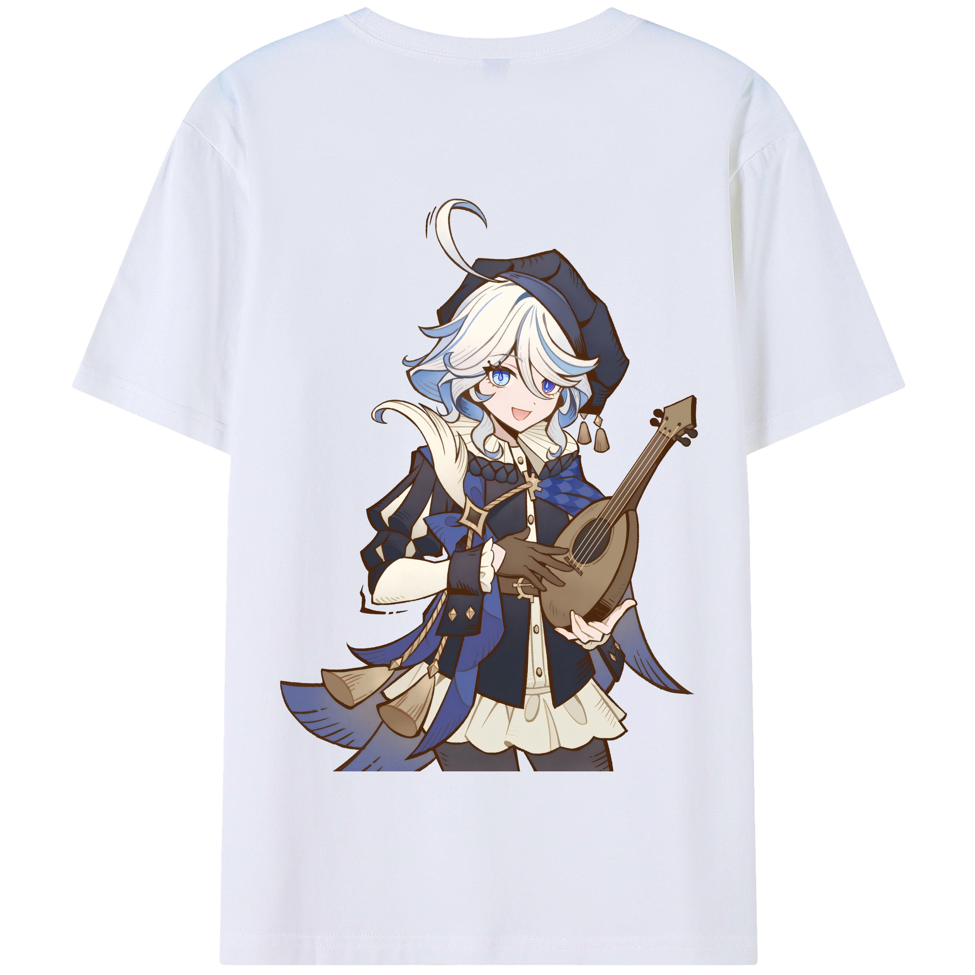 げんし神 フリーナ genshin Furina 綿100％半袖Tシャツ（背面プリント）