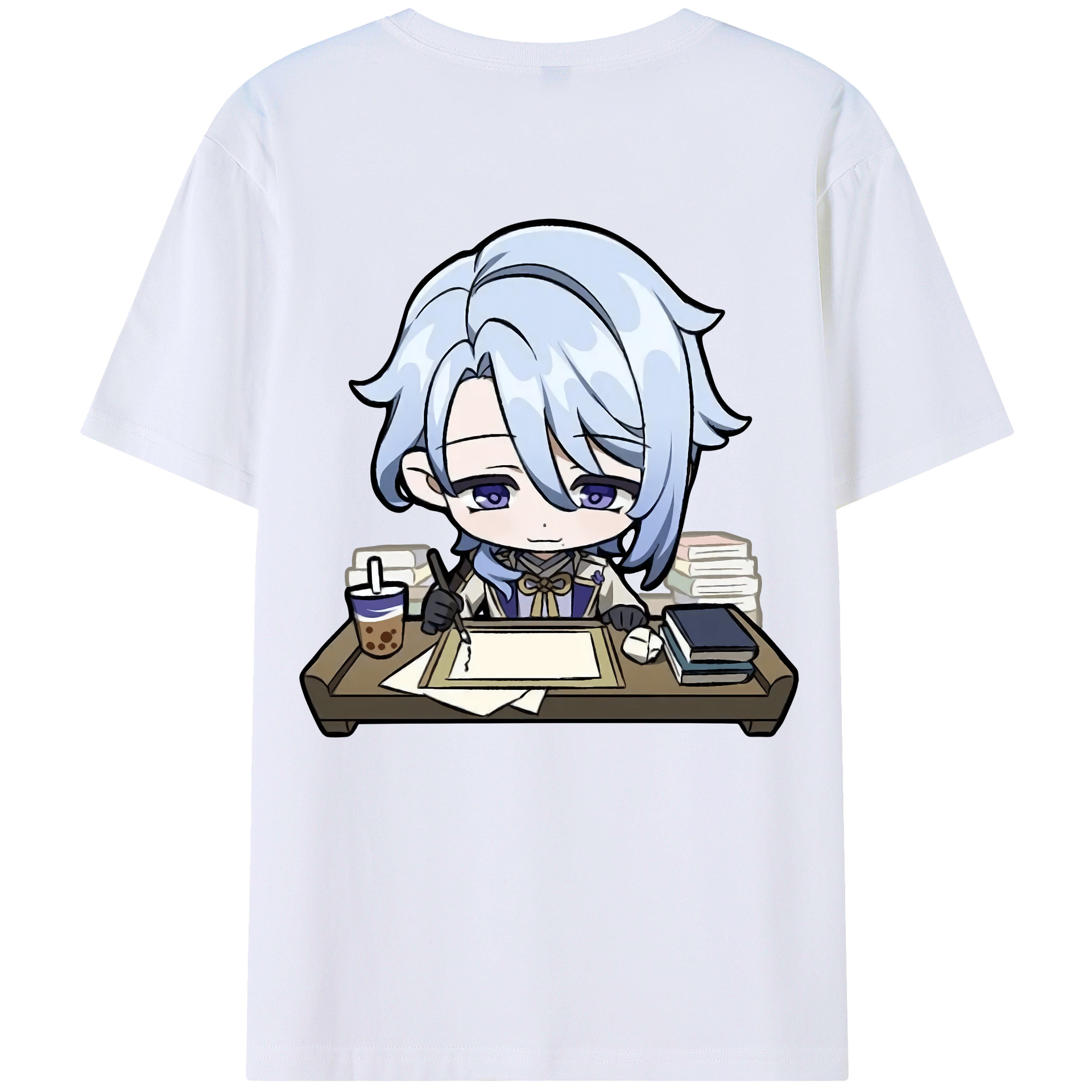 げんし神 神里綾人 かみさとあやと genshin Kamisato Ayato 綿100％半袖Tシャツ（背面プリント）