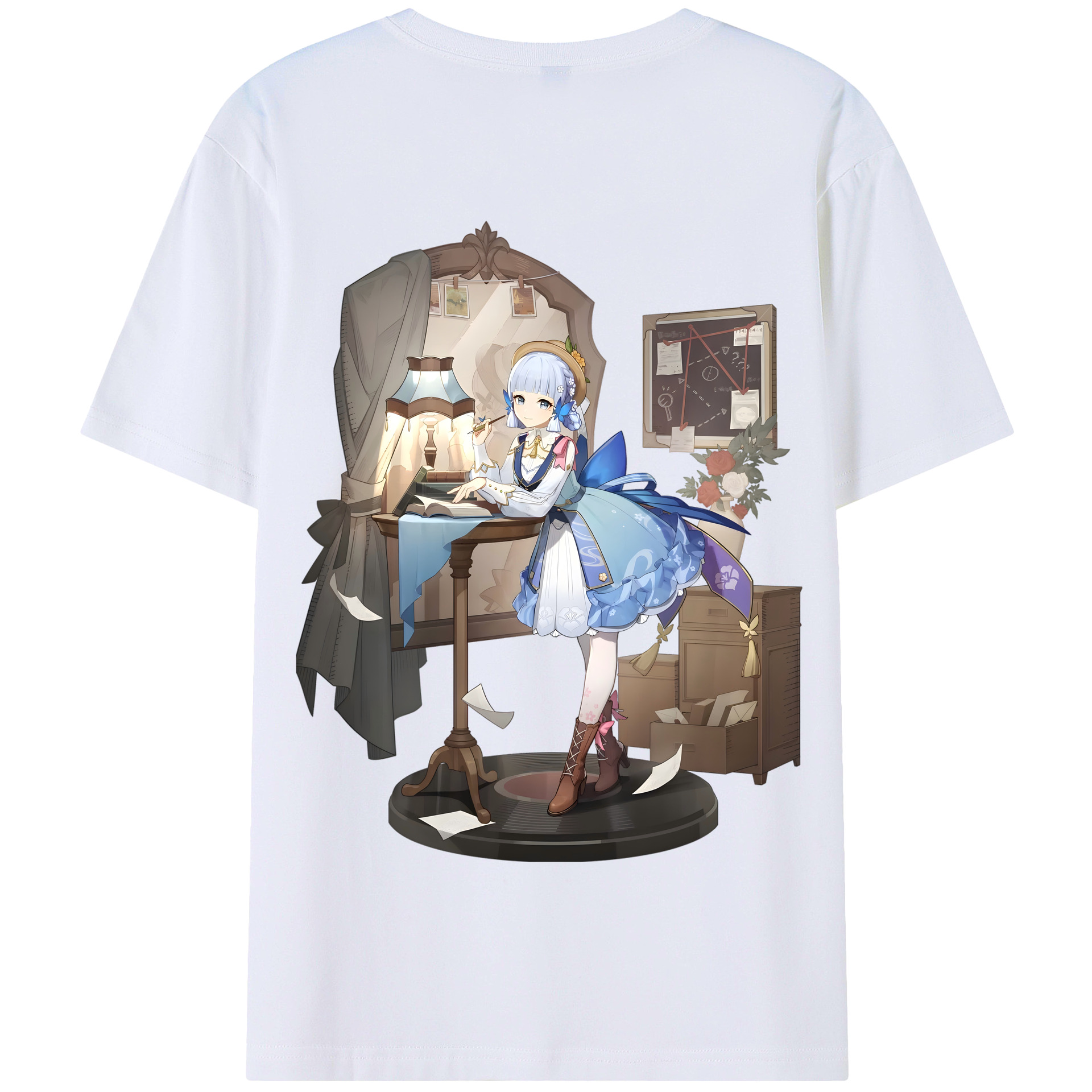 げんし神 神里綾華 神宮寺レン genshin Kamimiya Ren 綿100％半袖Tシャツ（背面プリント）