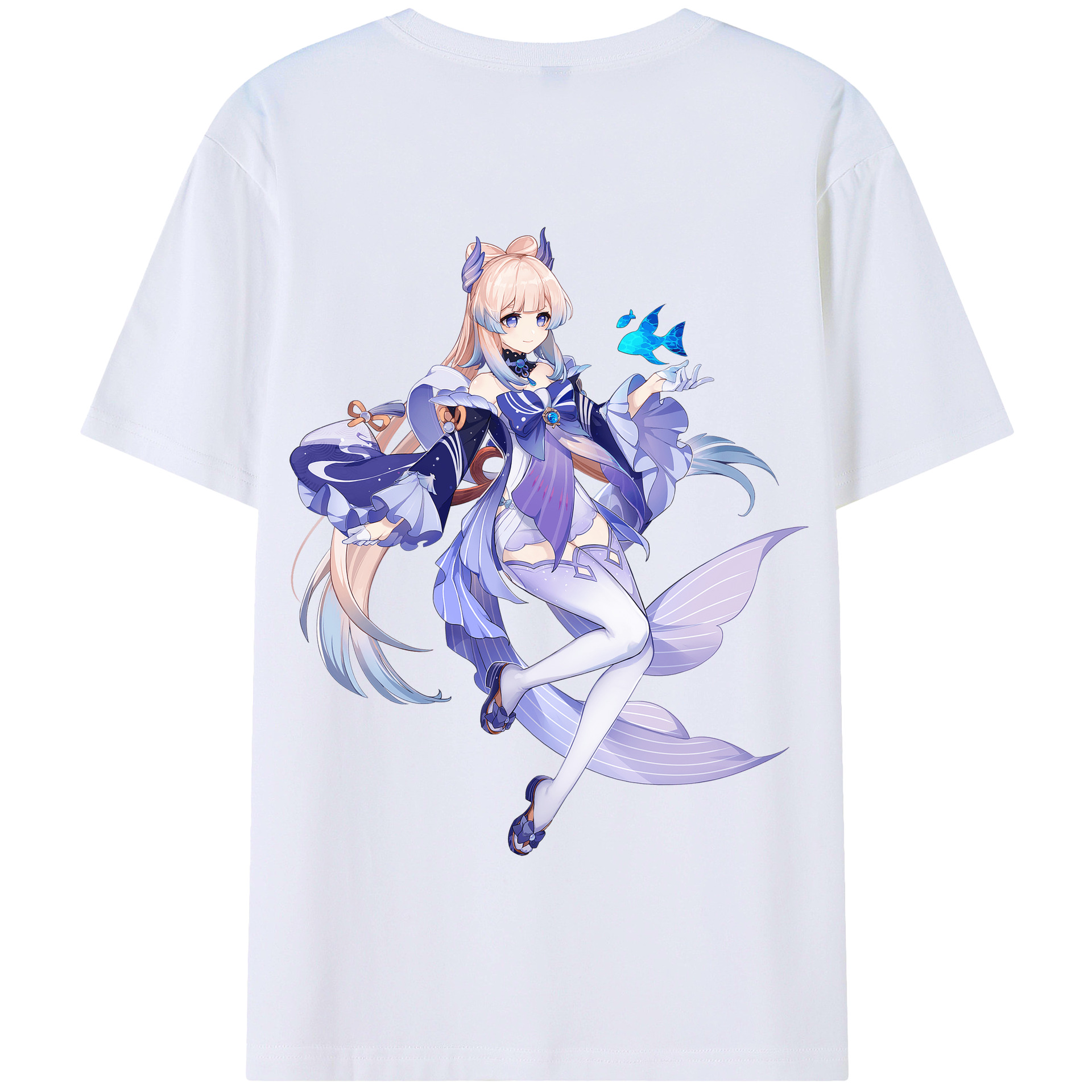 げんし神 珊瑚宮心海 サンゴノミヤ・ココミ genshin Sangonomiya Kokomi 綿100％半袖Tシャツ（背面プリント）