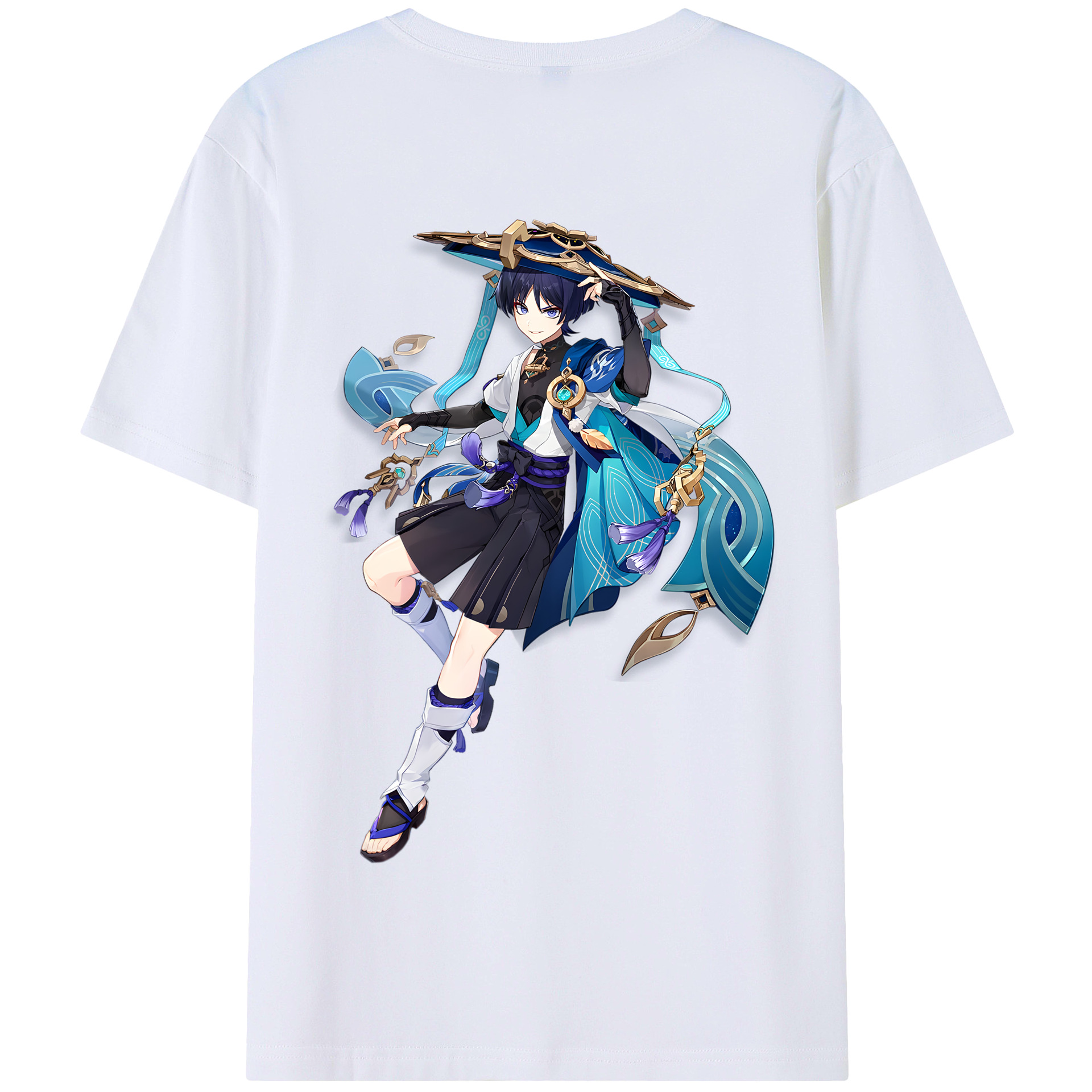 げんし神 さんペい genshin Sanpei 綿100％半袖Tシャツ（背面プリント）
