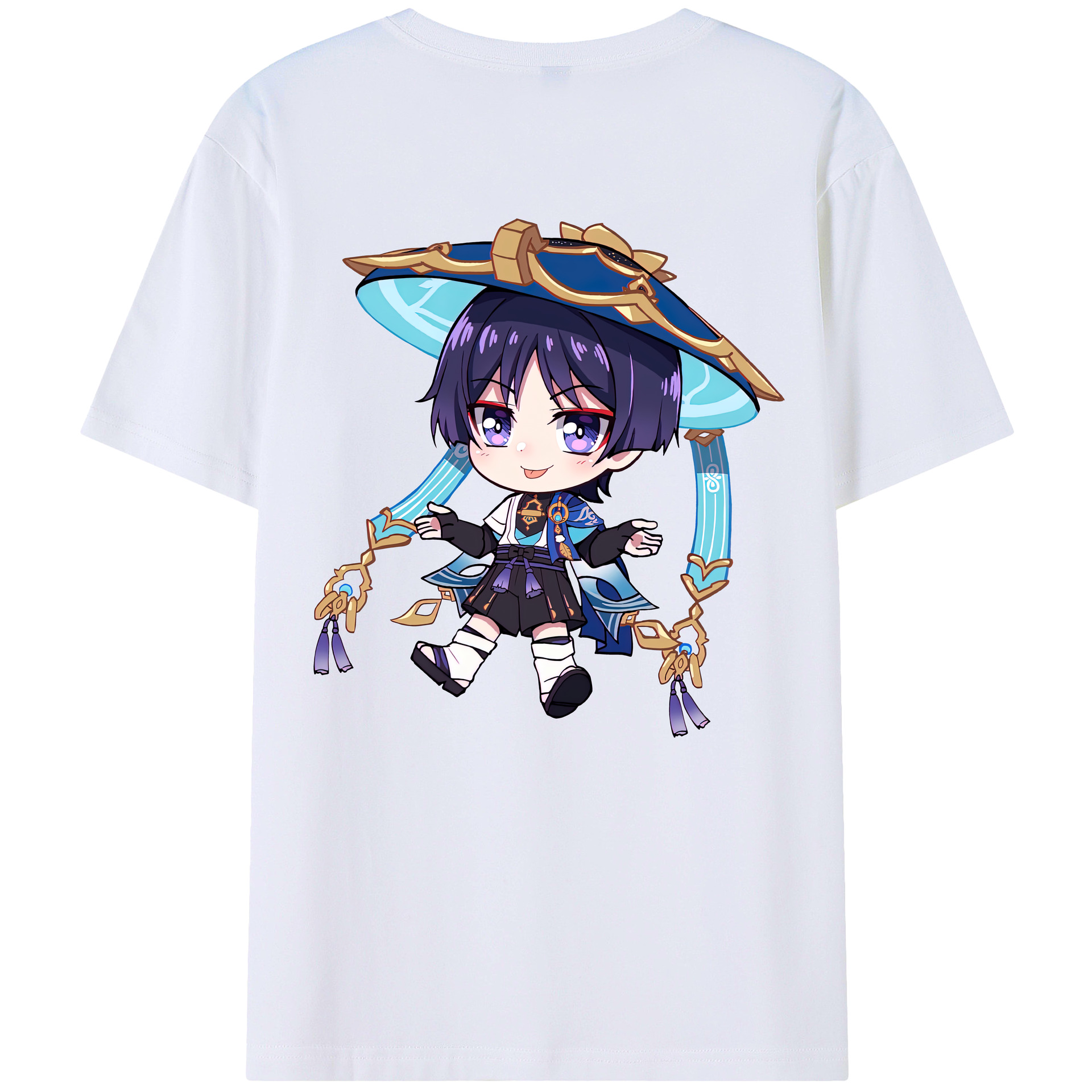 げんし神 さんペい genshin Sanpei 綿100％半袖Tシャツ（背面プリント）