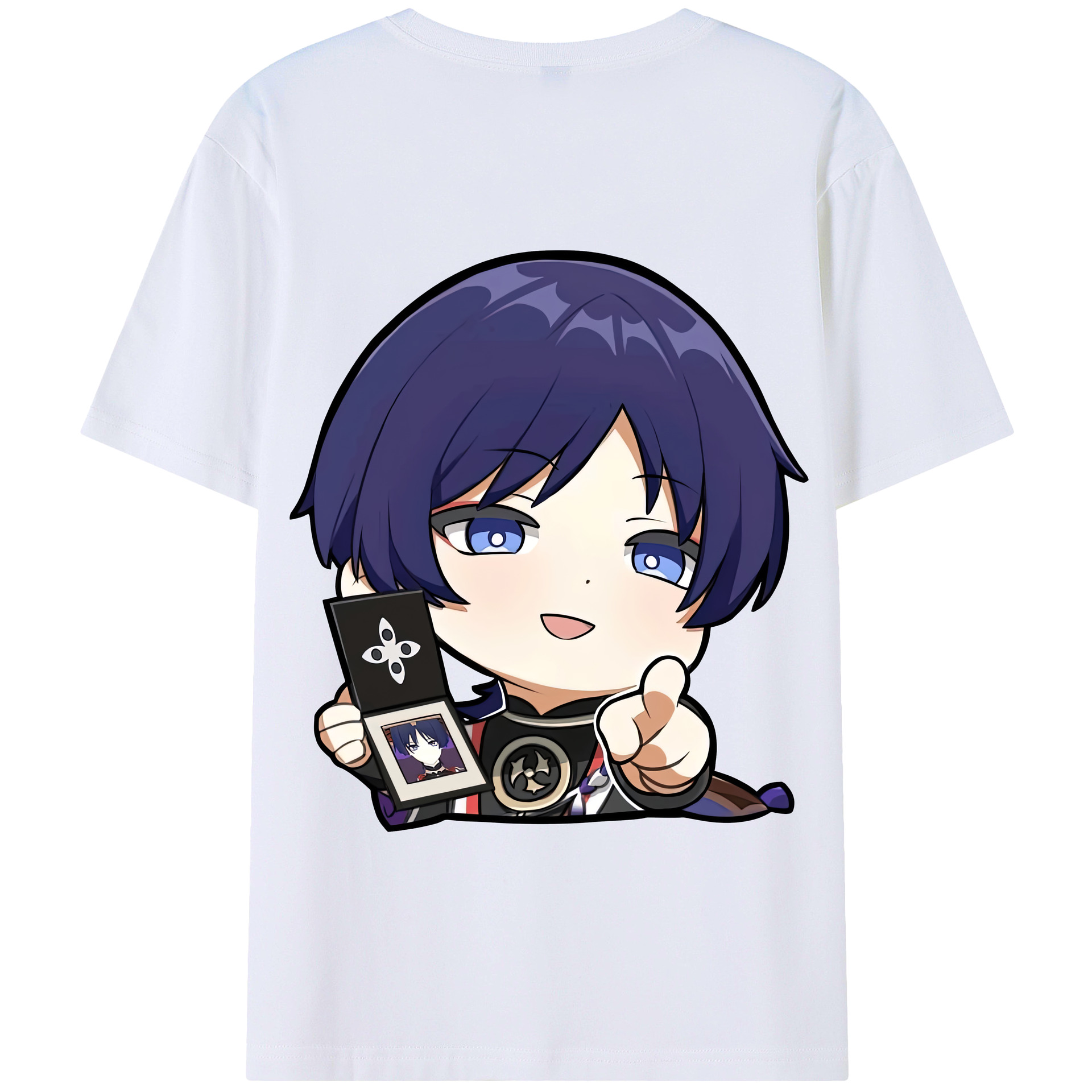 げんし神 さんペい genshin Sanpei 綿100％半袖Tシャツ（背面プリント）