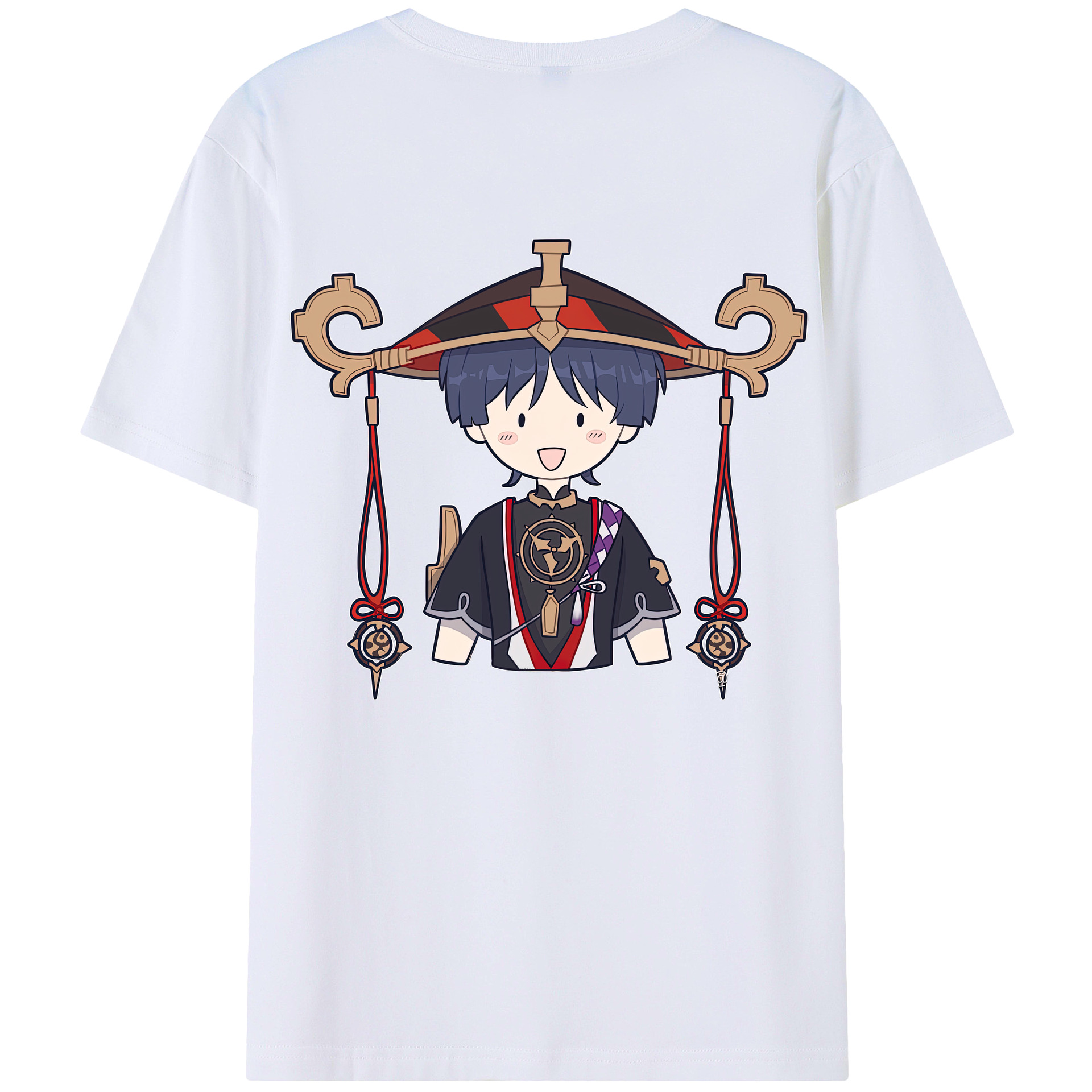 げんし神 さんペい genshin Sanpei 綿100％半袖Tシャツ（背面プリント）
