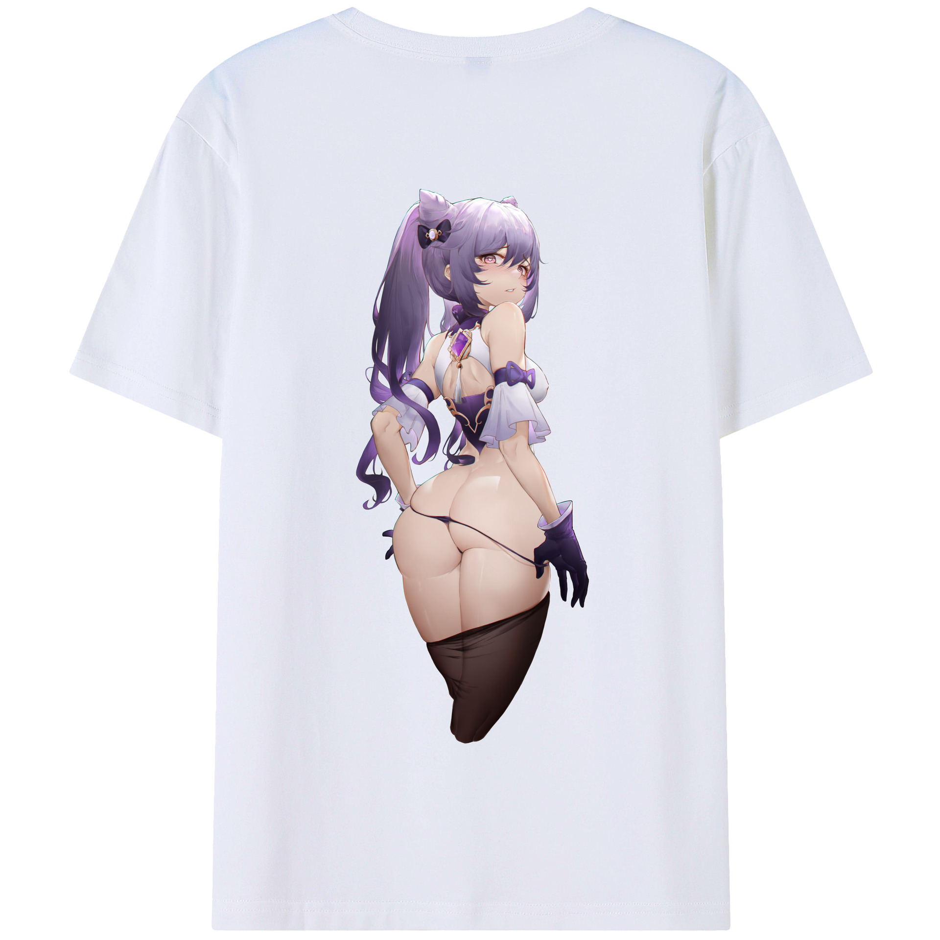 げんし神 刻晴 こくせい genshin Kokusei 綿100％半袖Tシャツ（背面プリント）