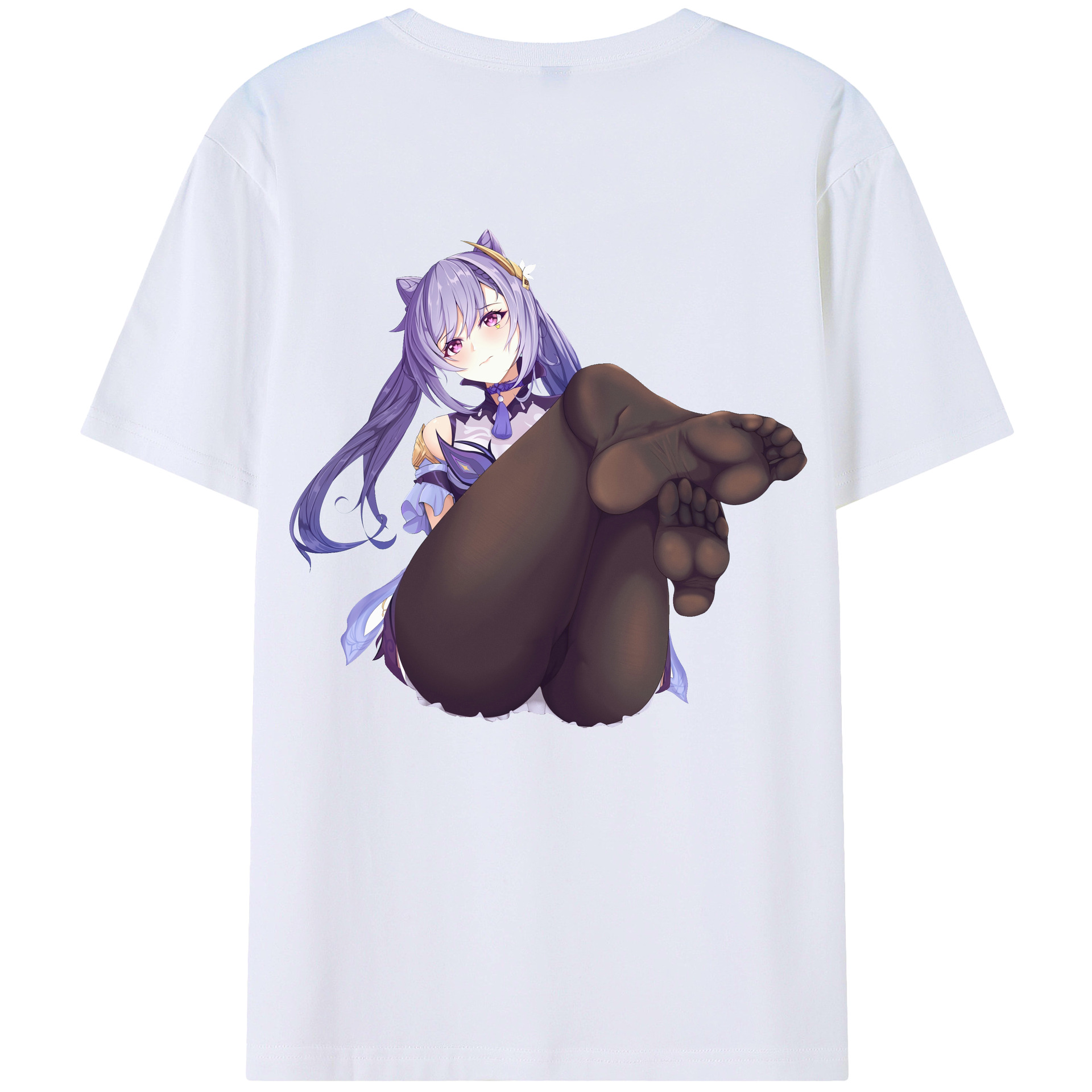 げんし神 刻晴 こくせい genshin Kokusei 綿100％半袖Tシャツ（背面プリント）