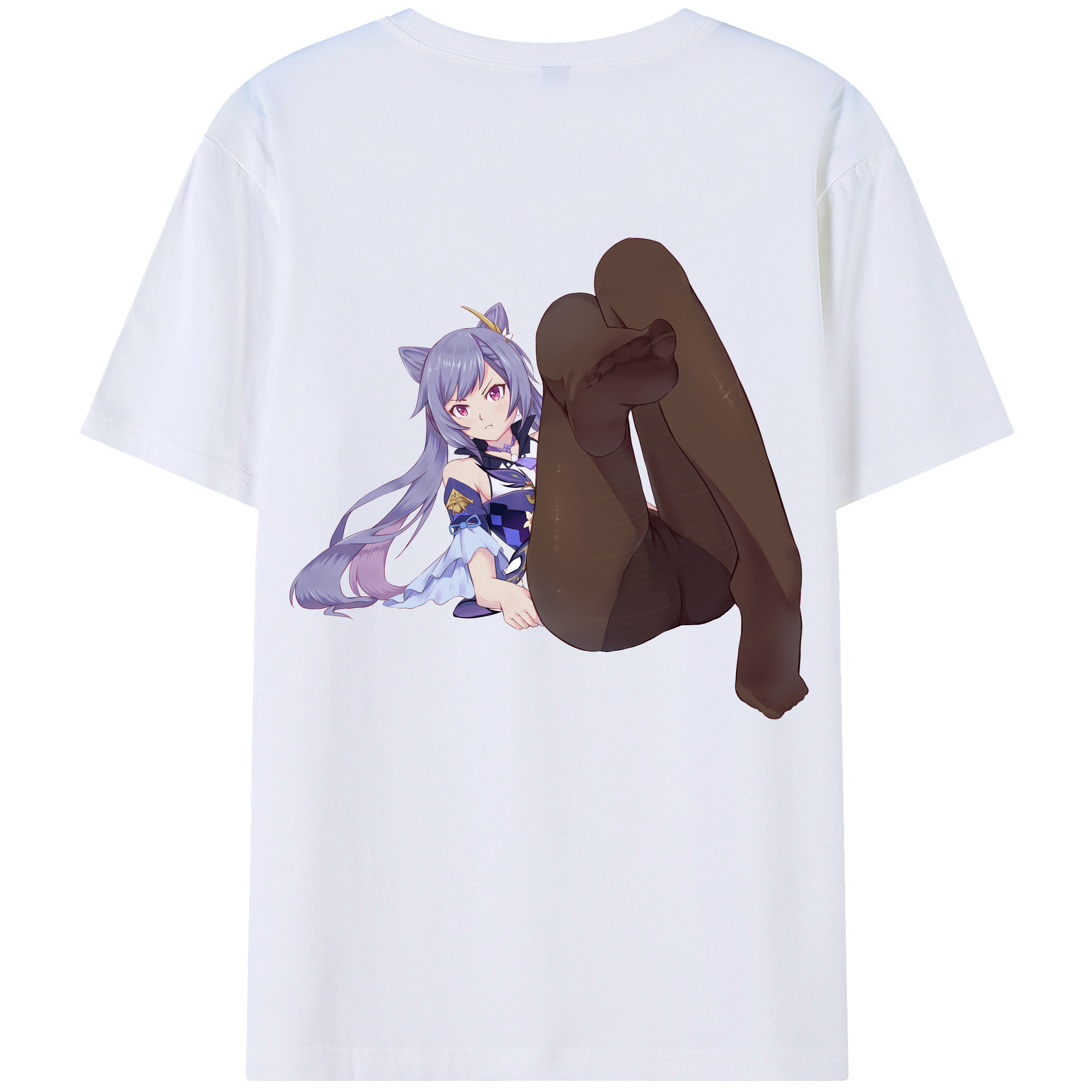 げんし神 刻晴 こくせい genshin Kokusei 綿100％半袖Tシャツ（背面プリント）