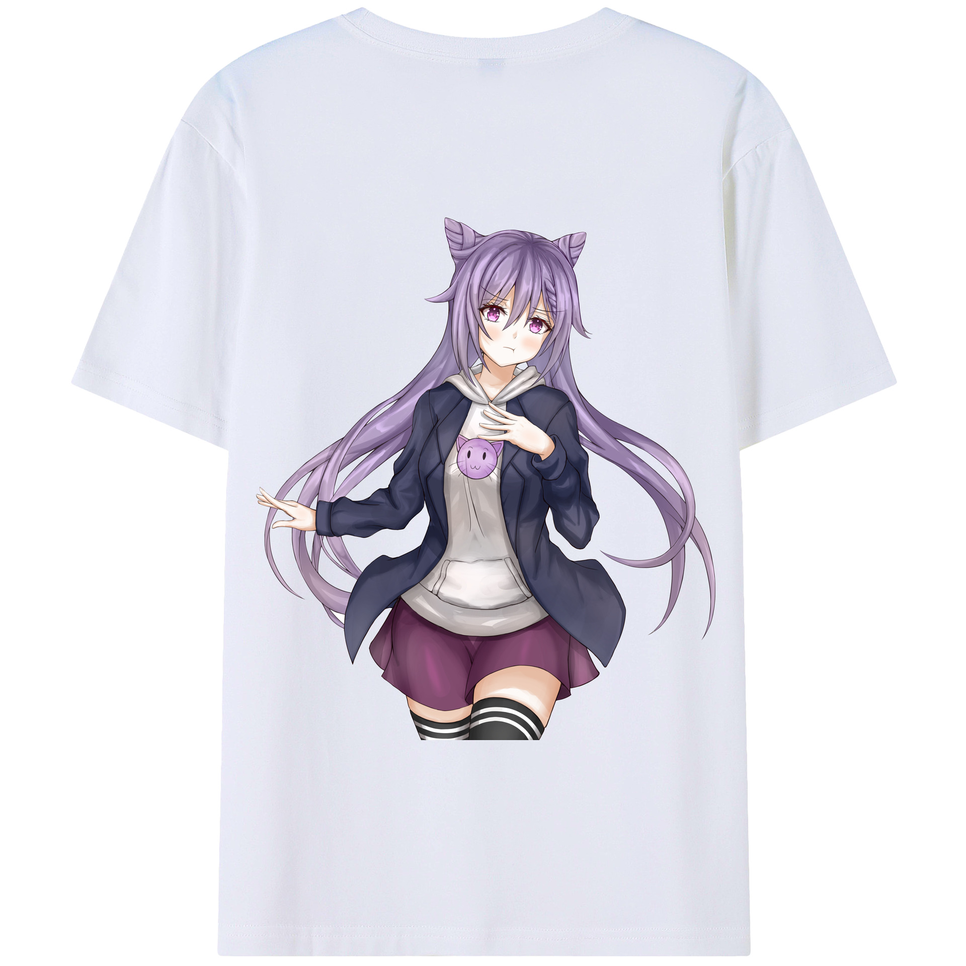 げんし神 刻晴 こくせい genshin Kokusei 綿100％半袖Tシャツ（背面プリント）