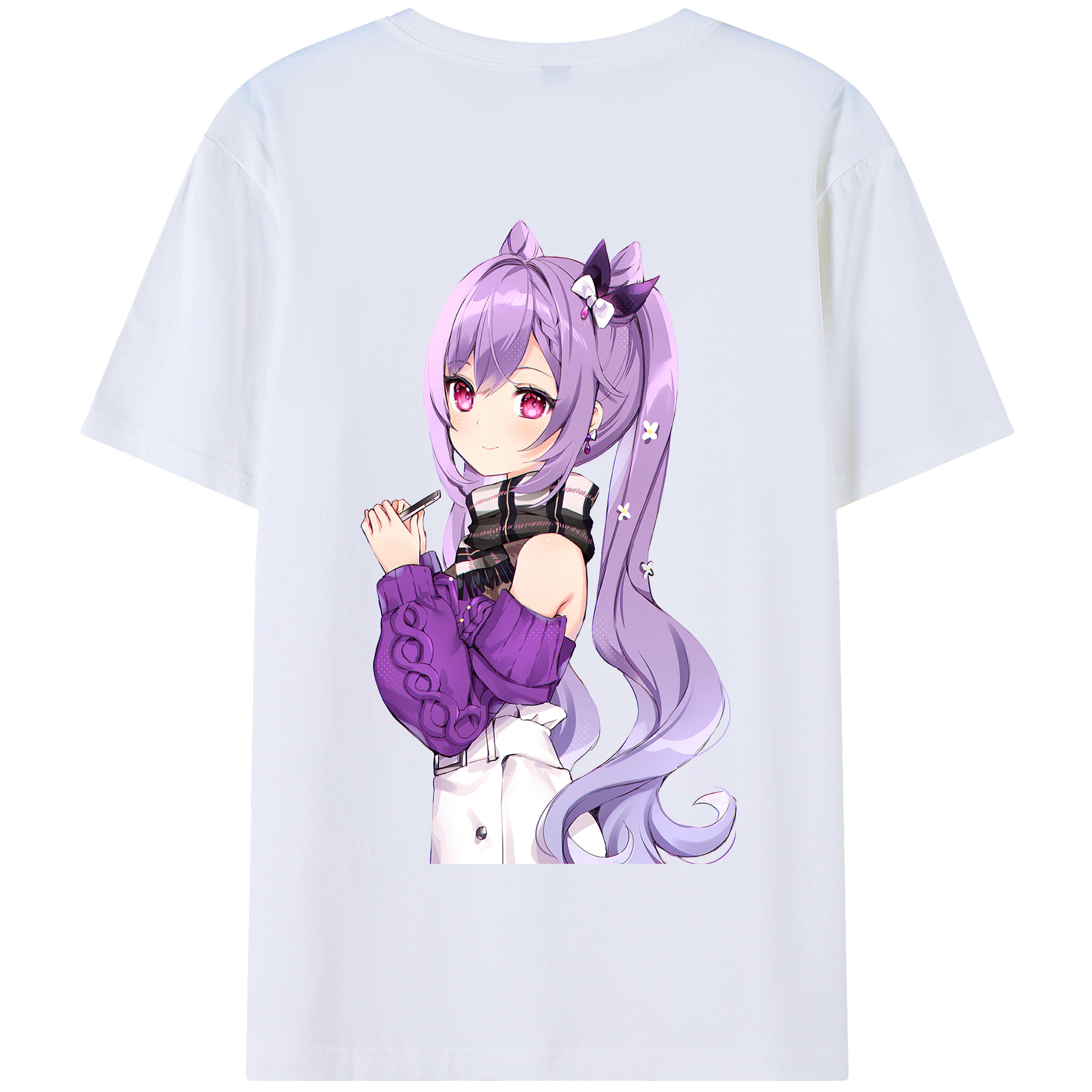 げんし神 刻晴 こくせい genshin Kokusei 綿100％半袖Tシャツ（背面プリント）