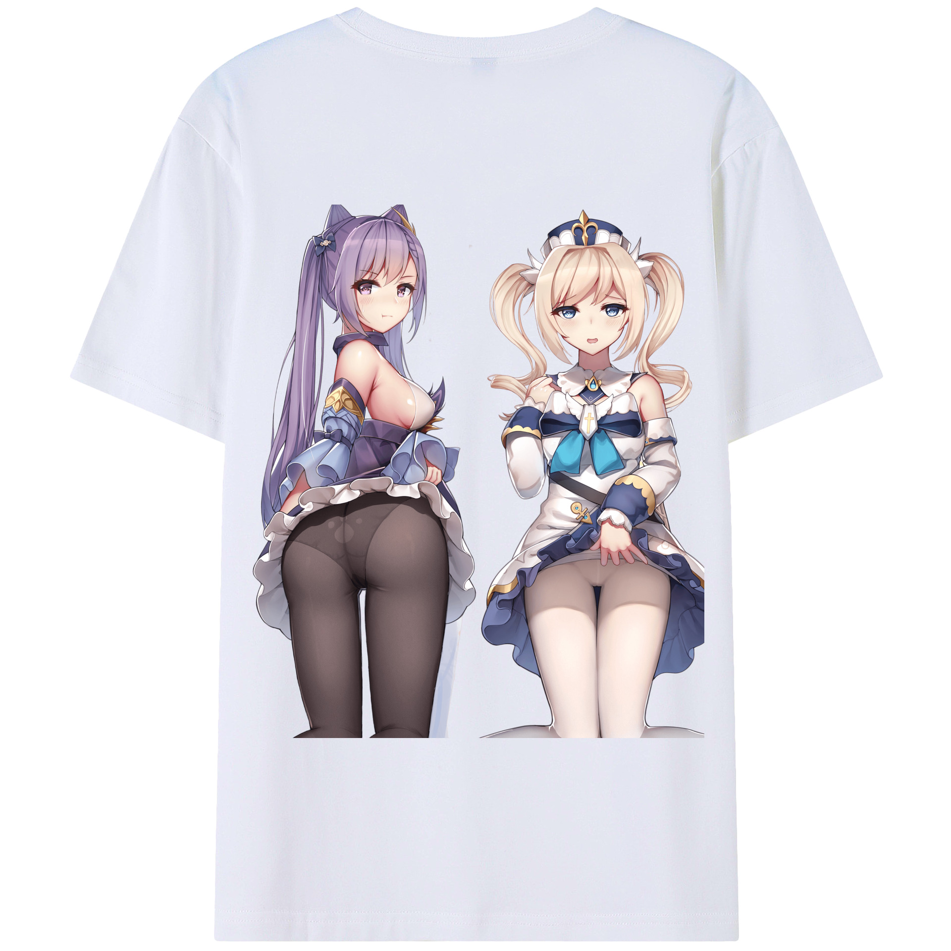げんし神 刻晴 こくせい genshin Kokusei 綿100％半袖Tシャツ（背面プリント）