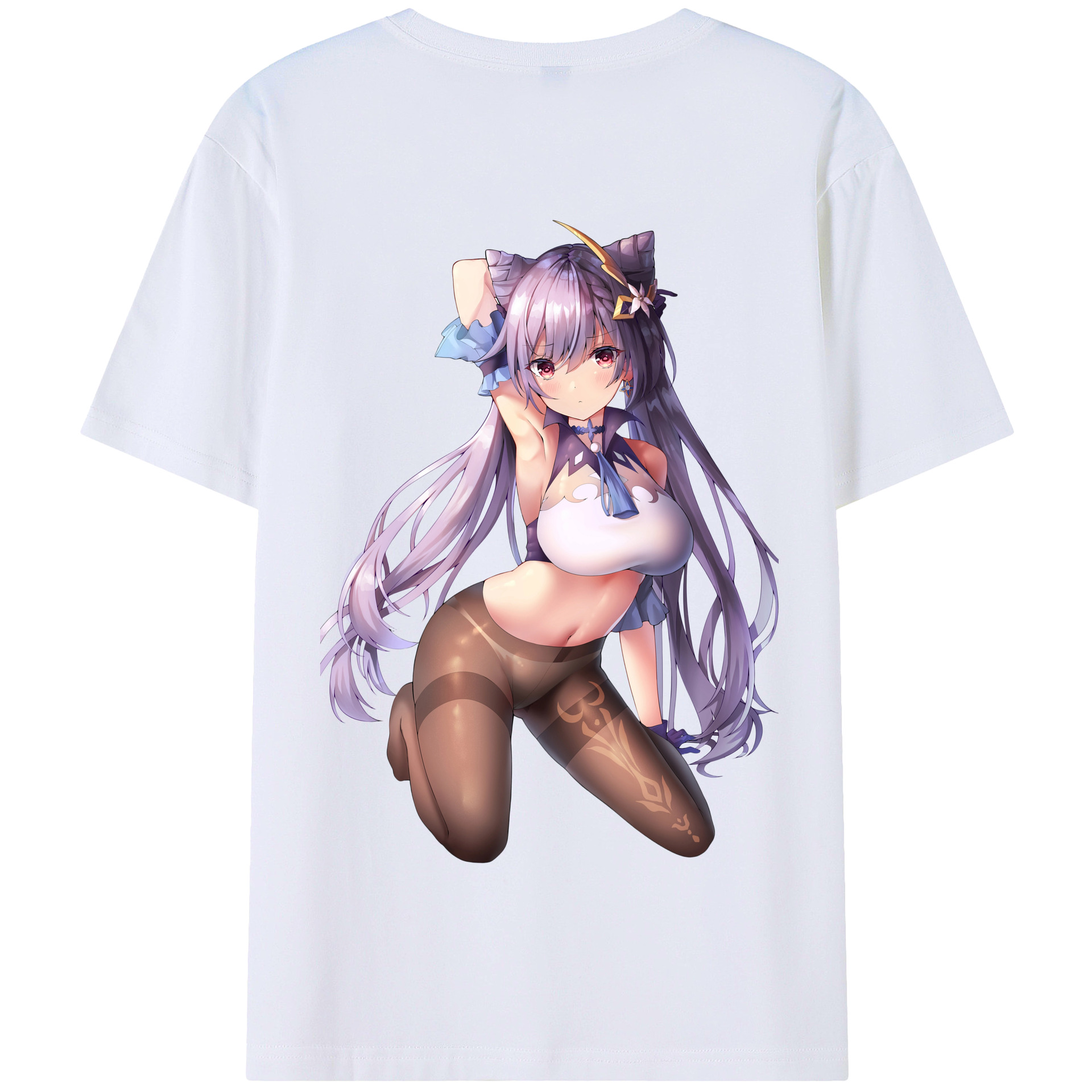 げんし神 刻晴 こくせい genshin Kokusei 綿100％半袖Tシャツ（背面プリント）