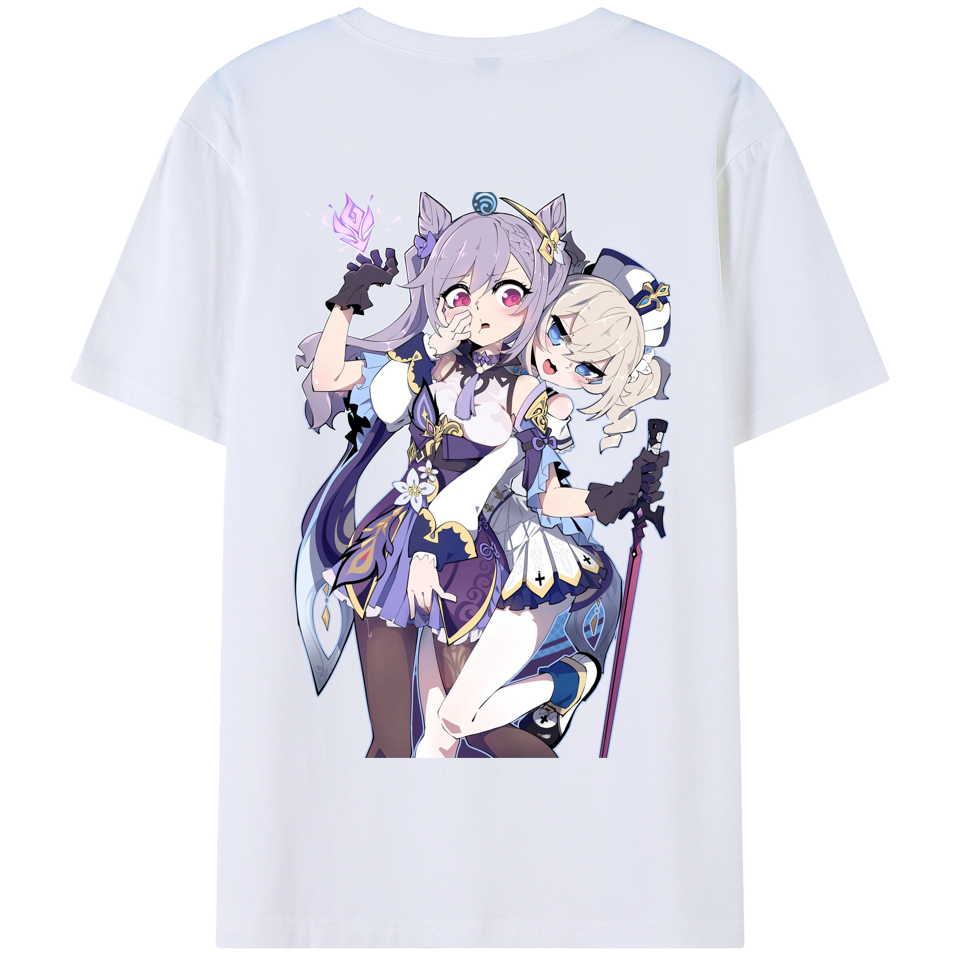 げんし神 刻晴 こくせい genshin Kokusei 綿100％半袖Tシャツ（背面プリント）