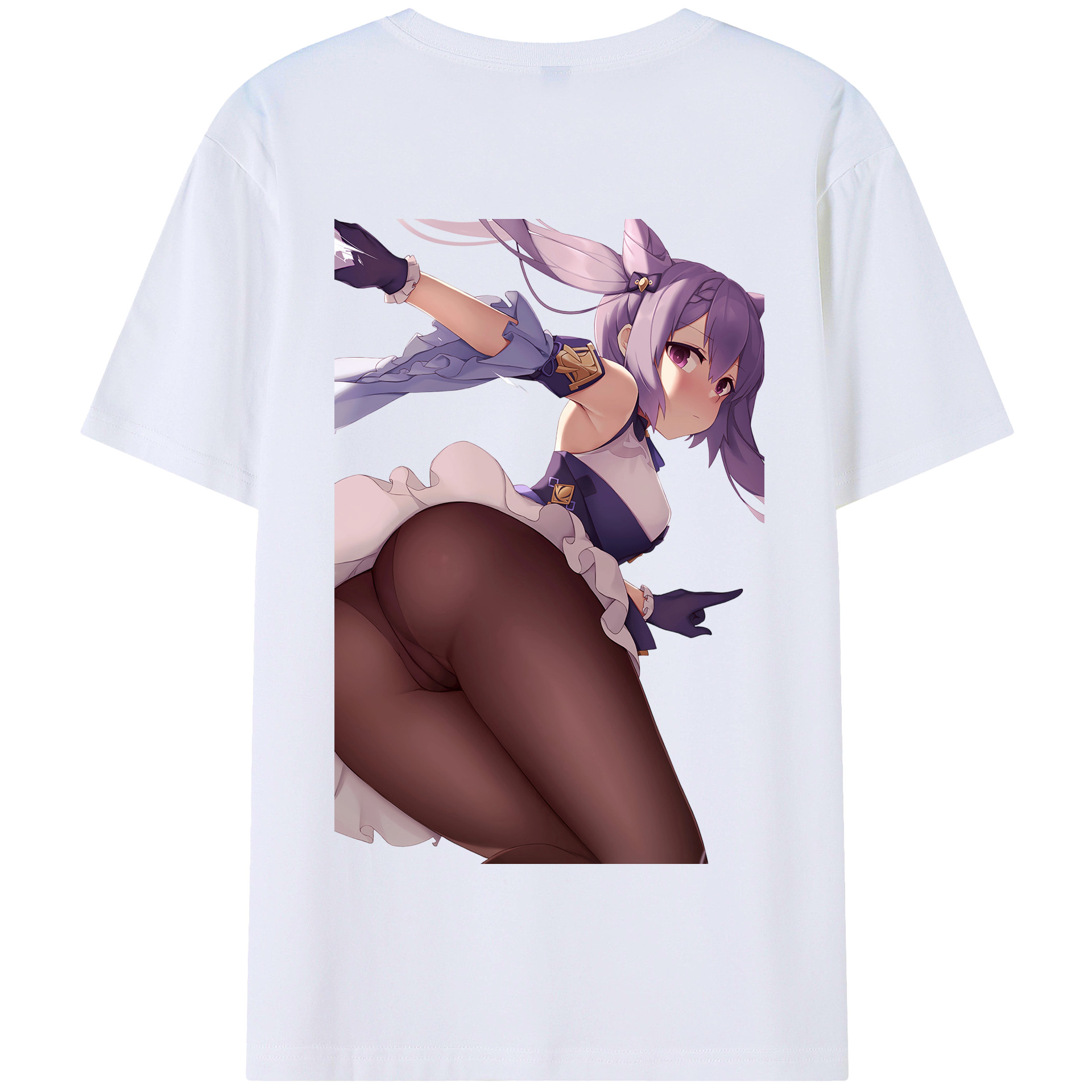 げんし神 刻晴 こくせい genshin Kokusei 綿100％半袖Tシャツ（背面プリント）