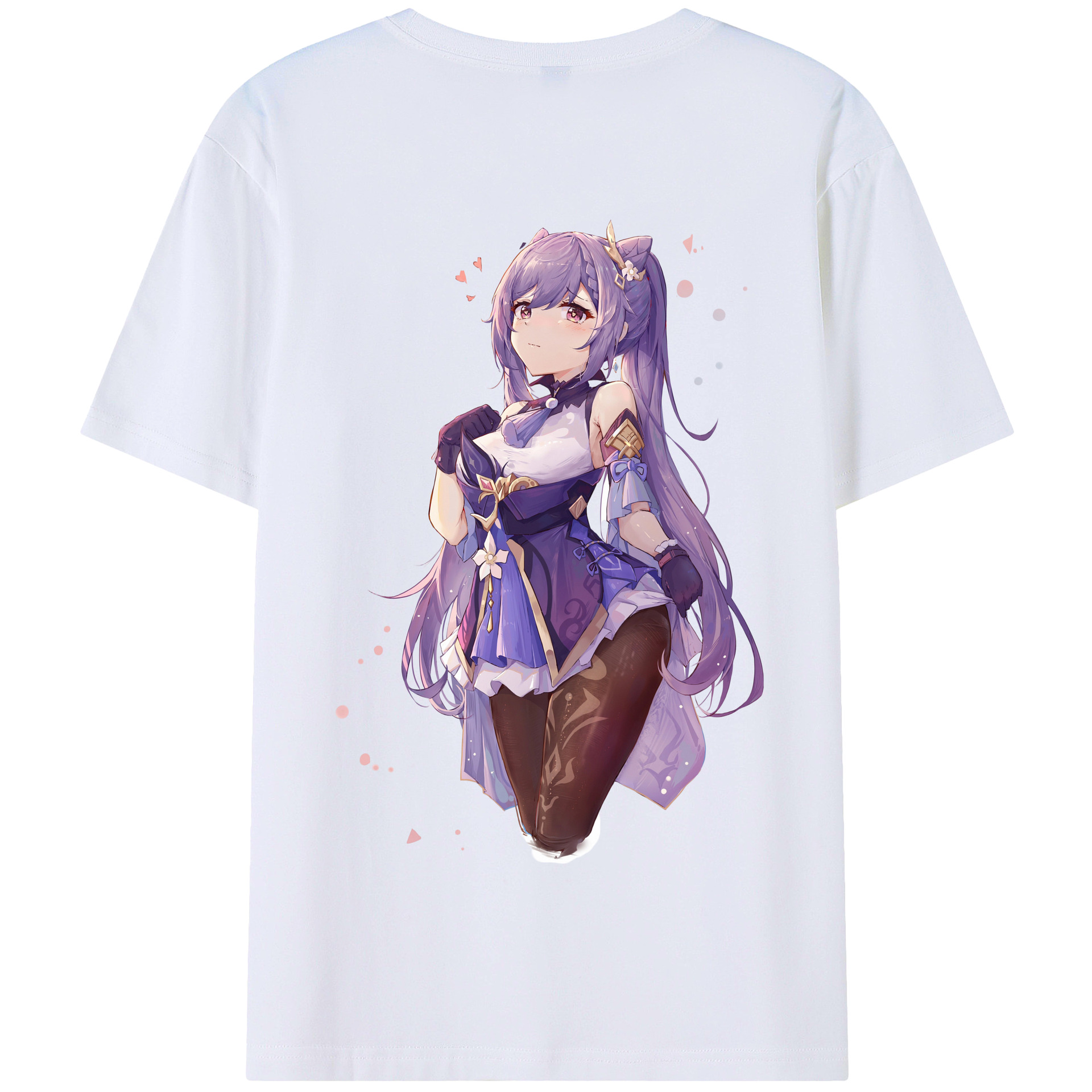 げんし神 刻晴 こくせい genshin Kokusei 綿100％半袖Tシャツ（背面プリント）