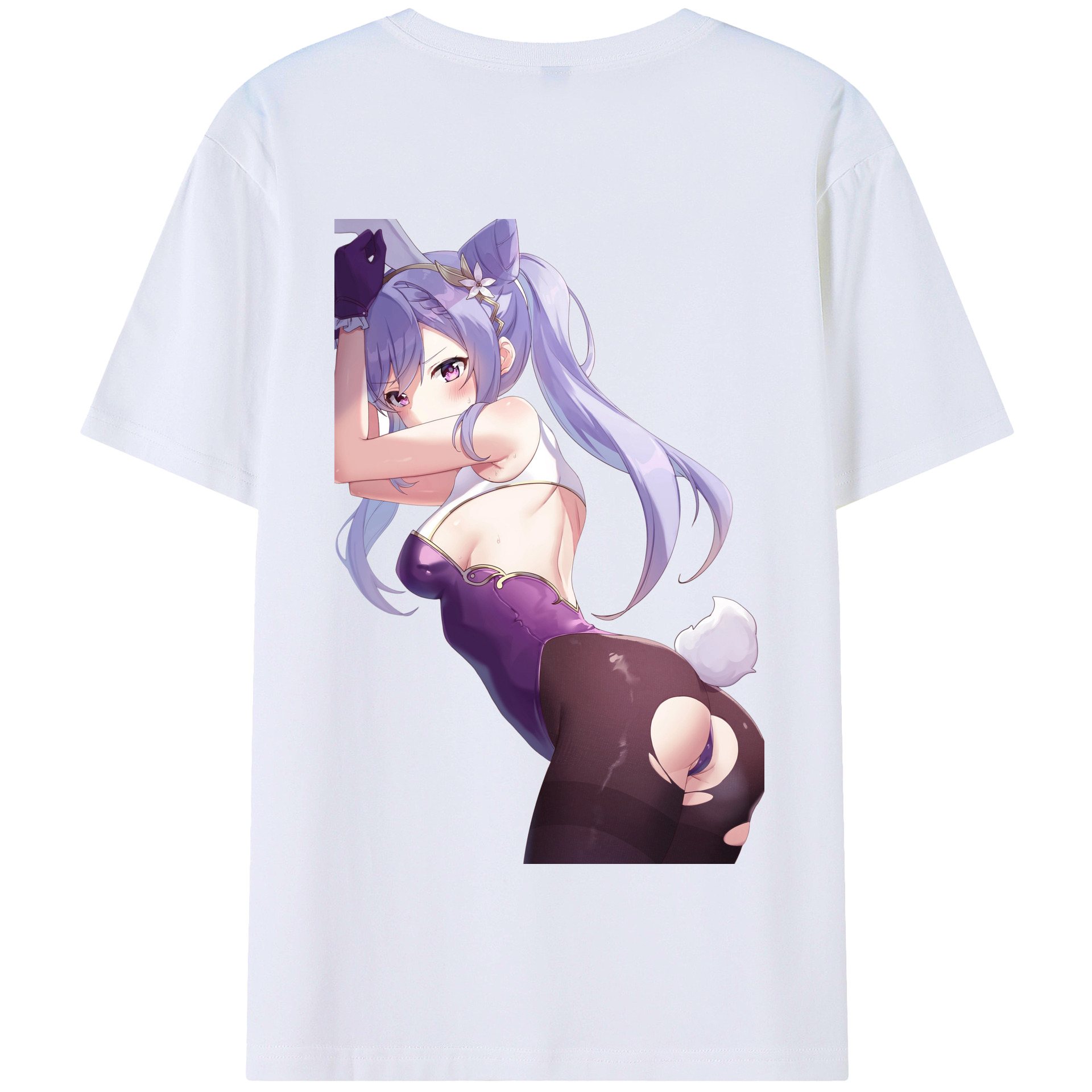 げんし神 刻晴 こくせい genshin Kokusei 綿100％半袖Tシャツ（背面プリント）