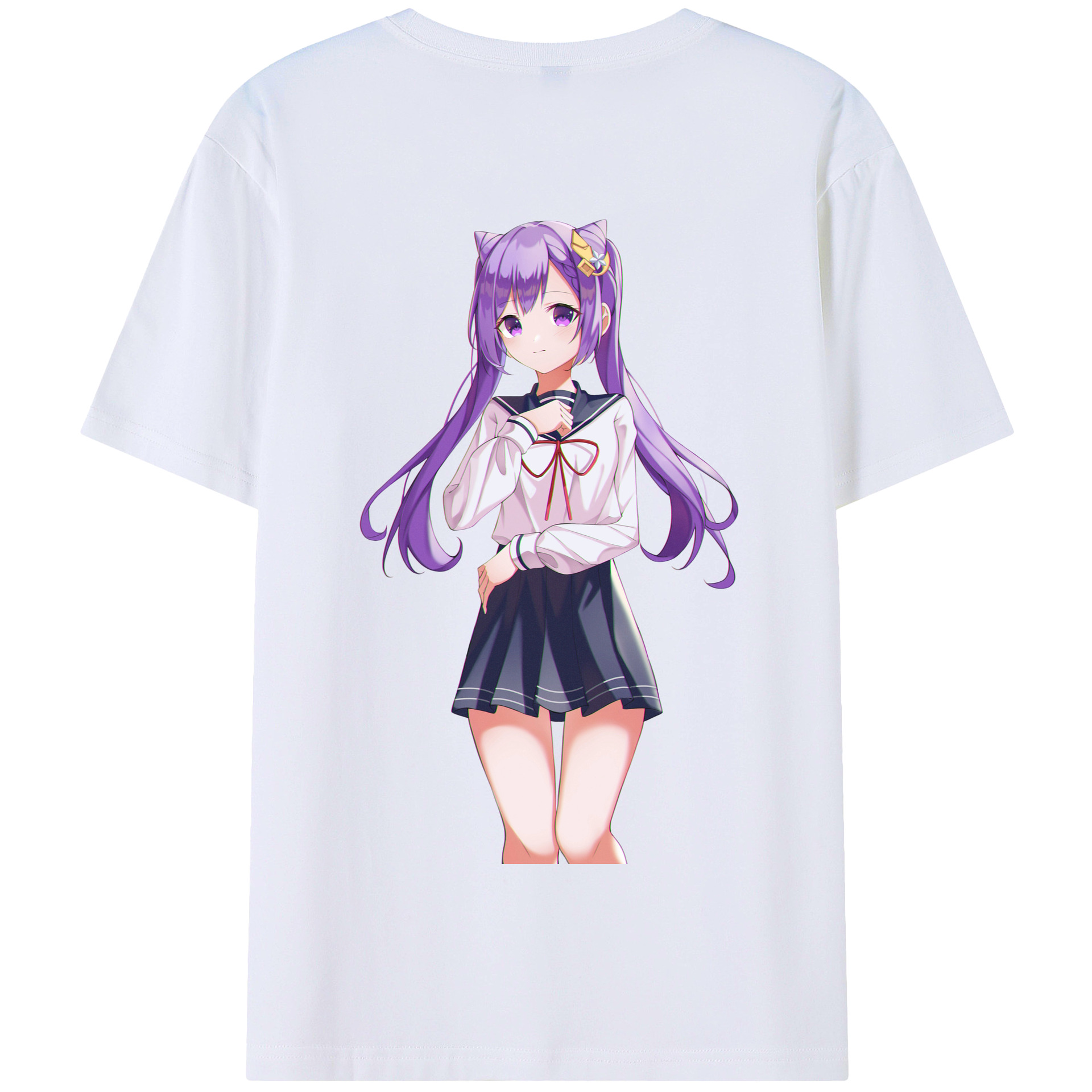 げんし神 刻晴 こくせい genshin Kokusei 綿100％半袖Tシャツ（背面プリント）