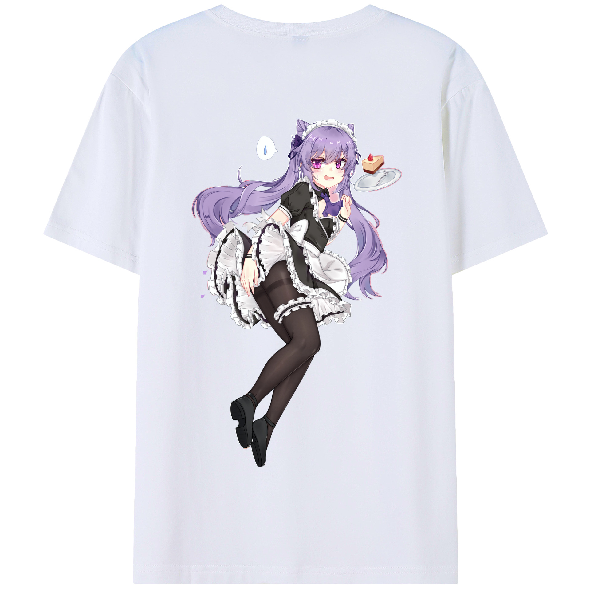げんし神 刻晴 こくせい genshin Kokusei 綿100％半袖Tシャツ（背面プリント）