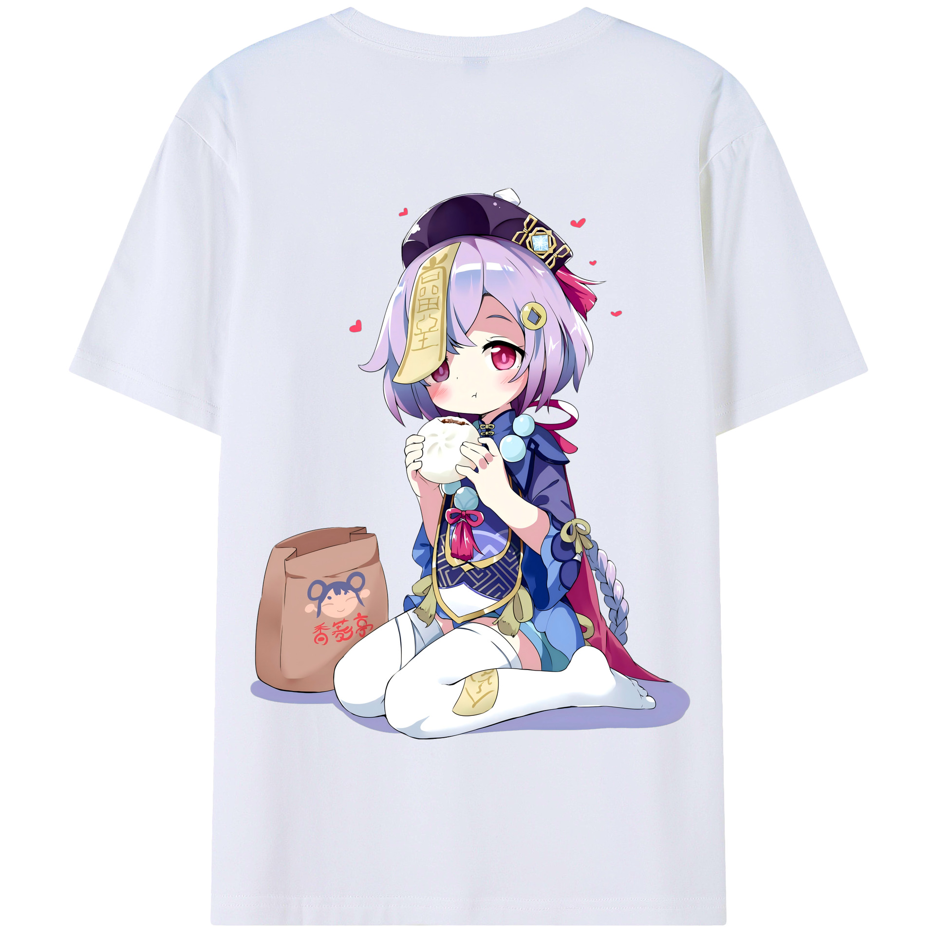 げんし神 七七 なな  genshin Nana 綿100％半袖Tシャツ（背面プリント）