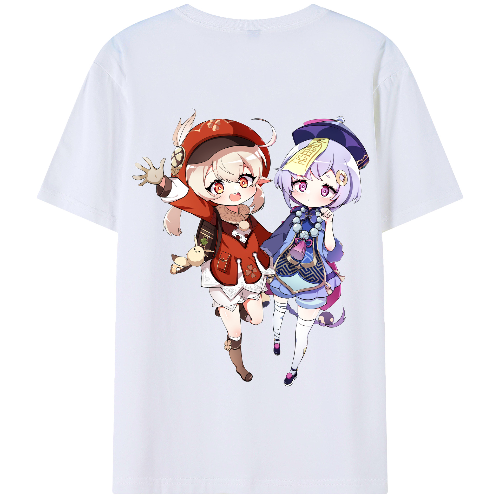 げんし神 七七 なな  genshin Nana 綿100％半袖Tシャツ（背面プリント）
