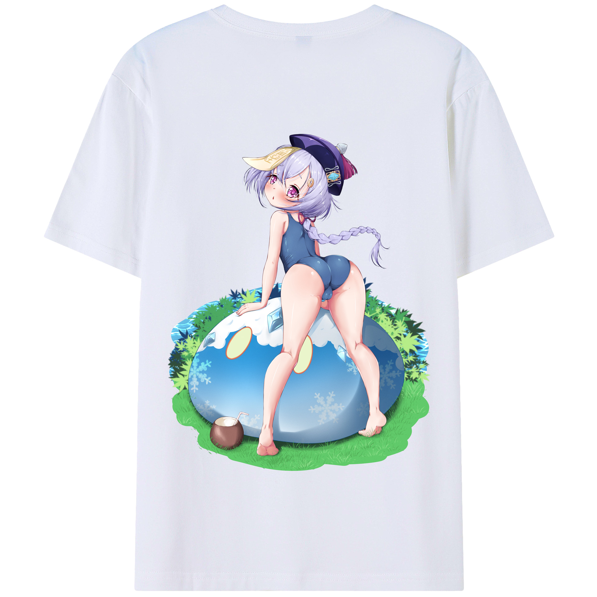 げんし神 七七 なな  genshin Nana 綿100％半袖Tシャツ（背面プリント）