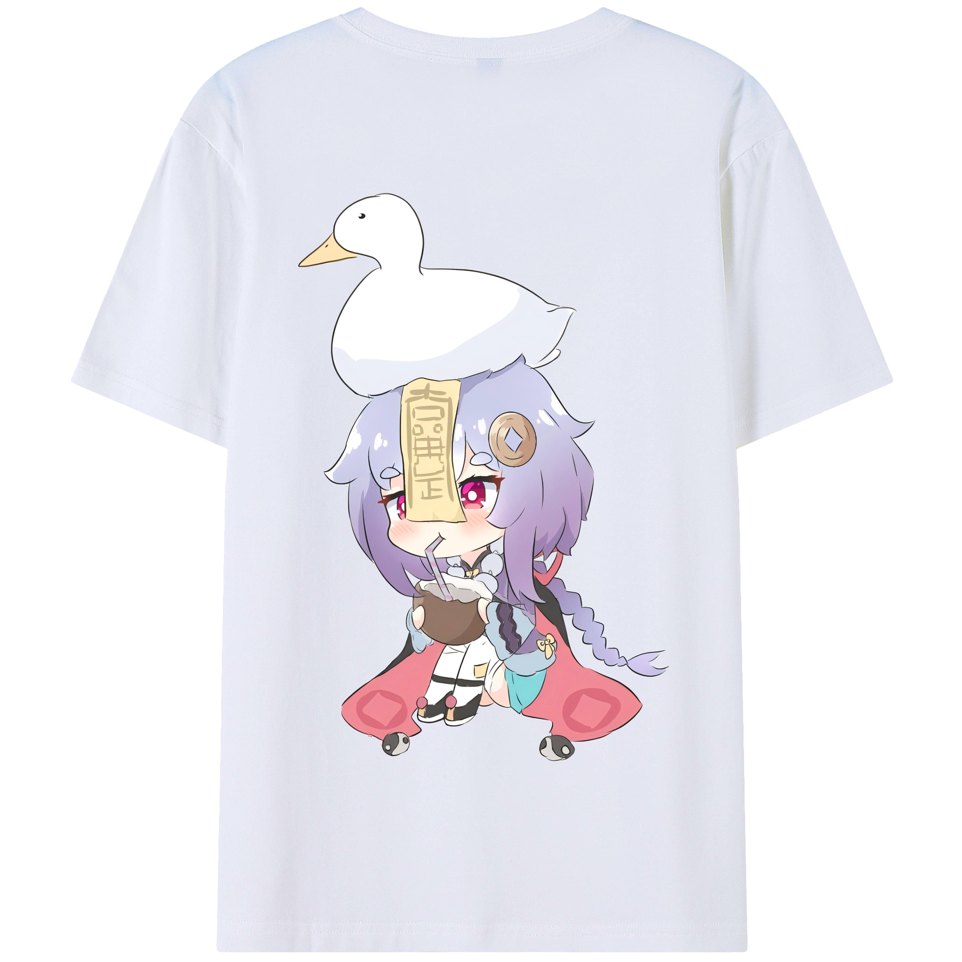 げんし神 七七 なな  genshin Nana 綿100％半袖Tシャツ（背面プリント）