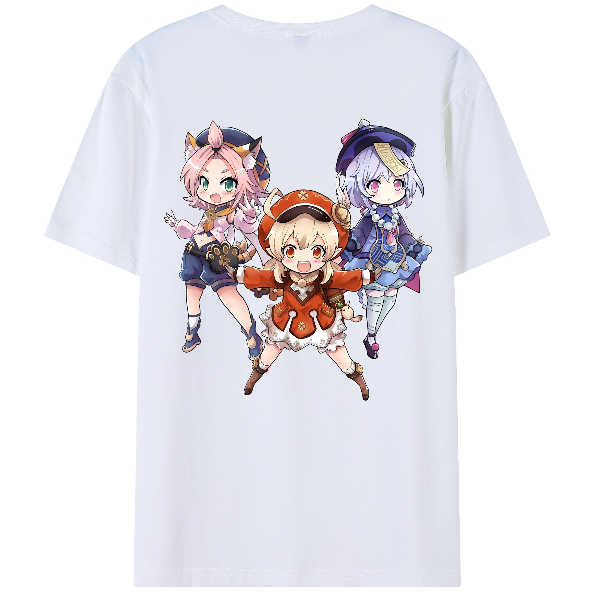げんし神 七七 なな  genshin Nana 綿100％半袖Tシャツ（背面プリント）