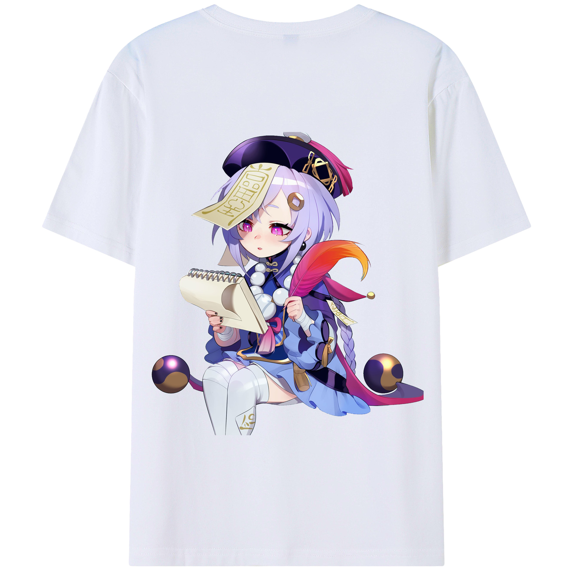 げんし神 七七 なな  genshin Nana 綿100％半袖Tシャツ（背面プリント）