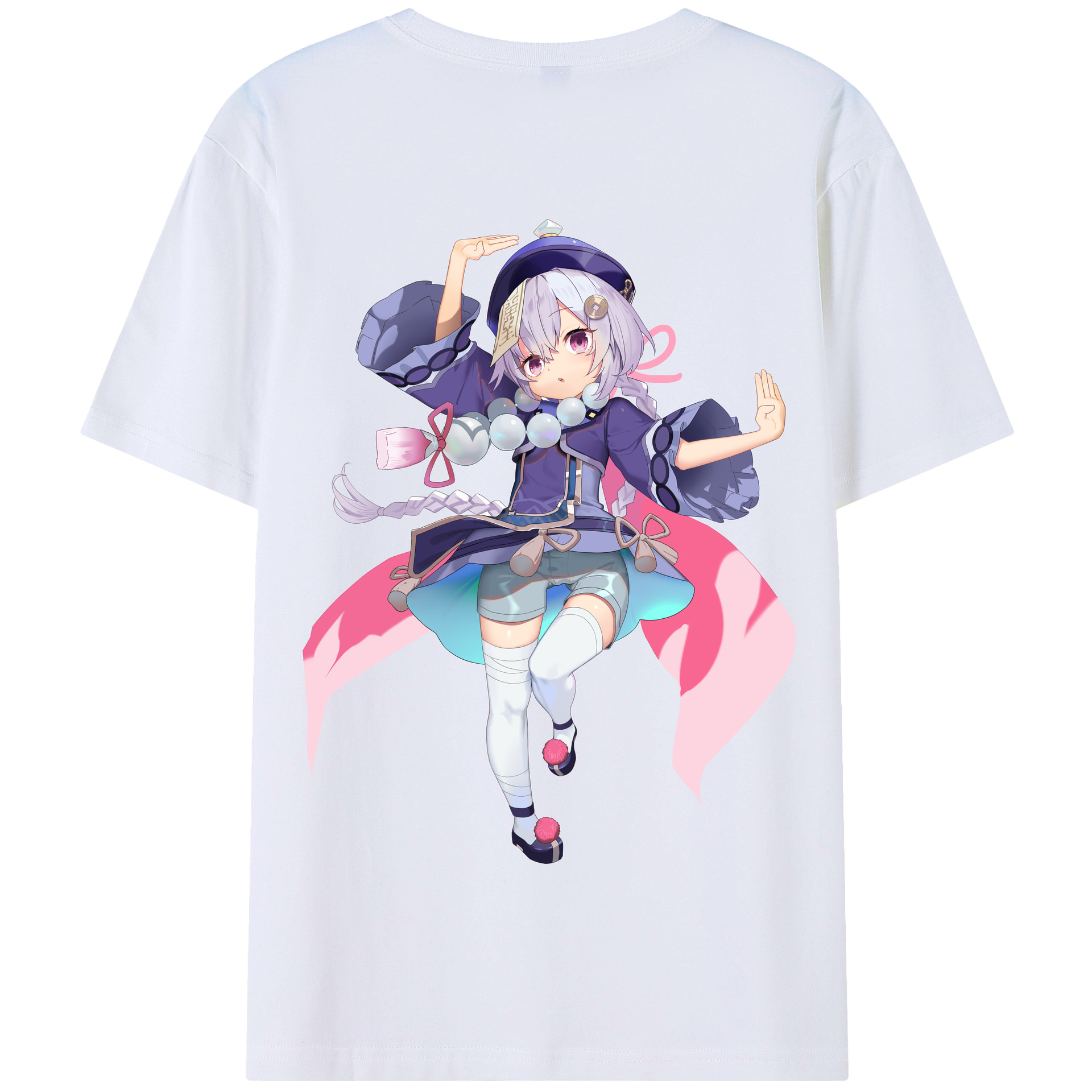 げんし神 七七 なな  genshin Nana 綿100％半袖Tシャツ（背面プリント）