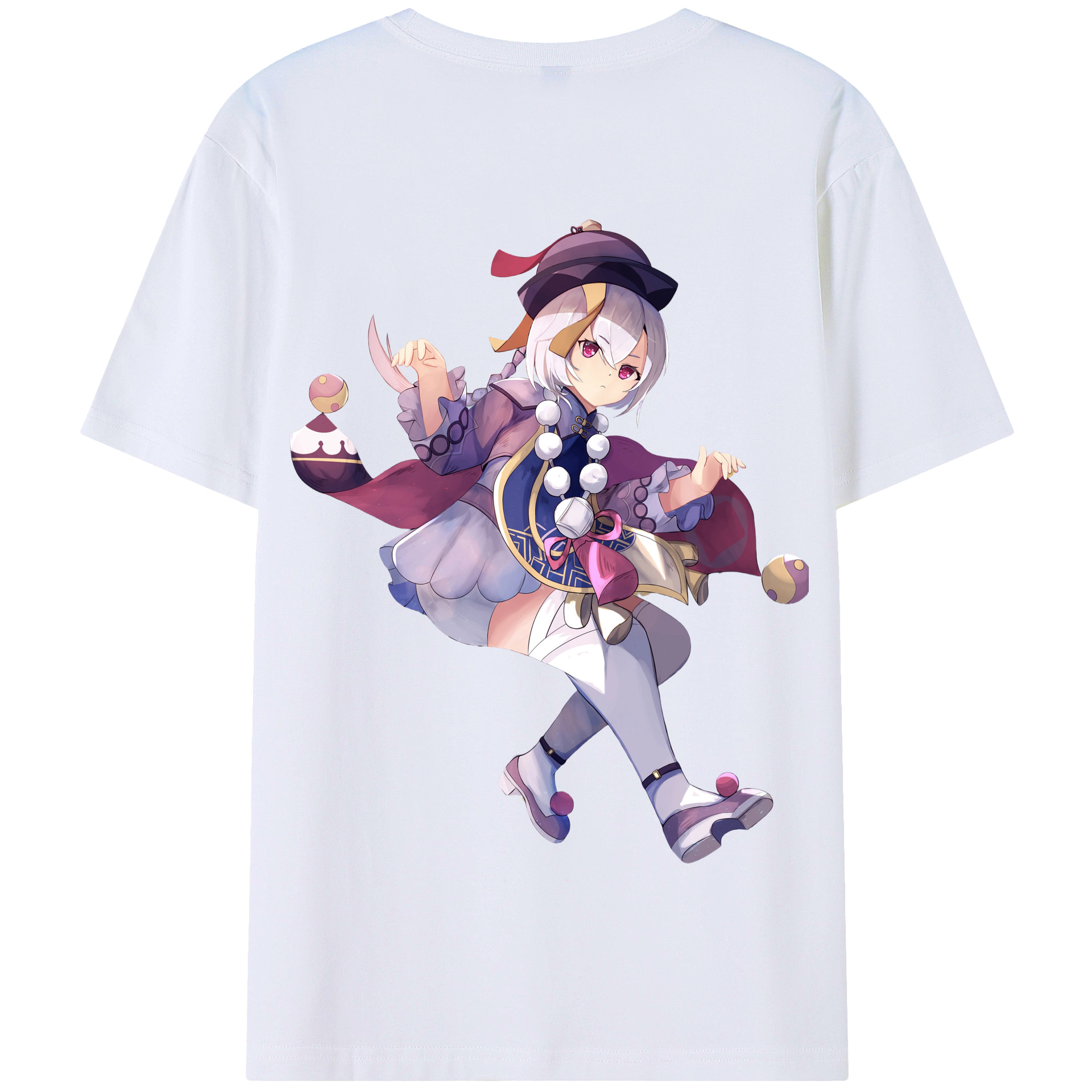 げんし神 七七 なな  genshin Nana 綿100％半袖Tシャツ（背面プリント）