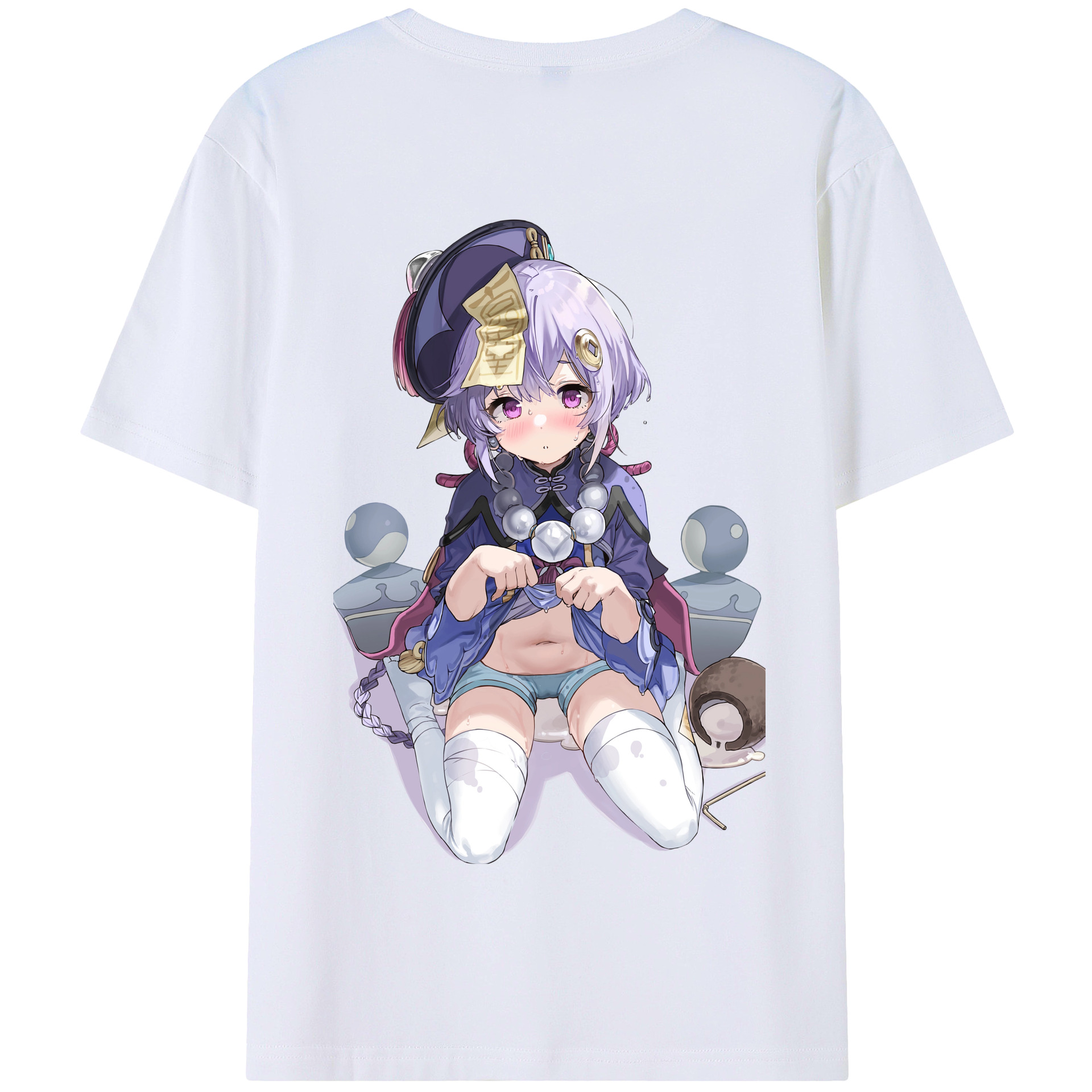 げんし神 七七 なな  genshin Nana 綿100％半袖Tシャツ（背面プリント）