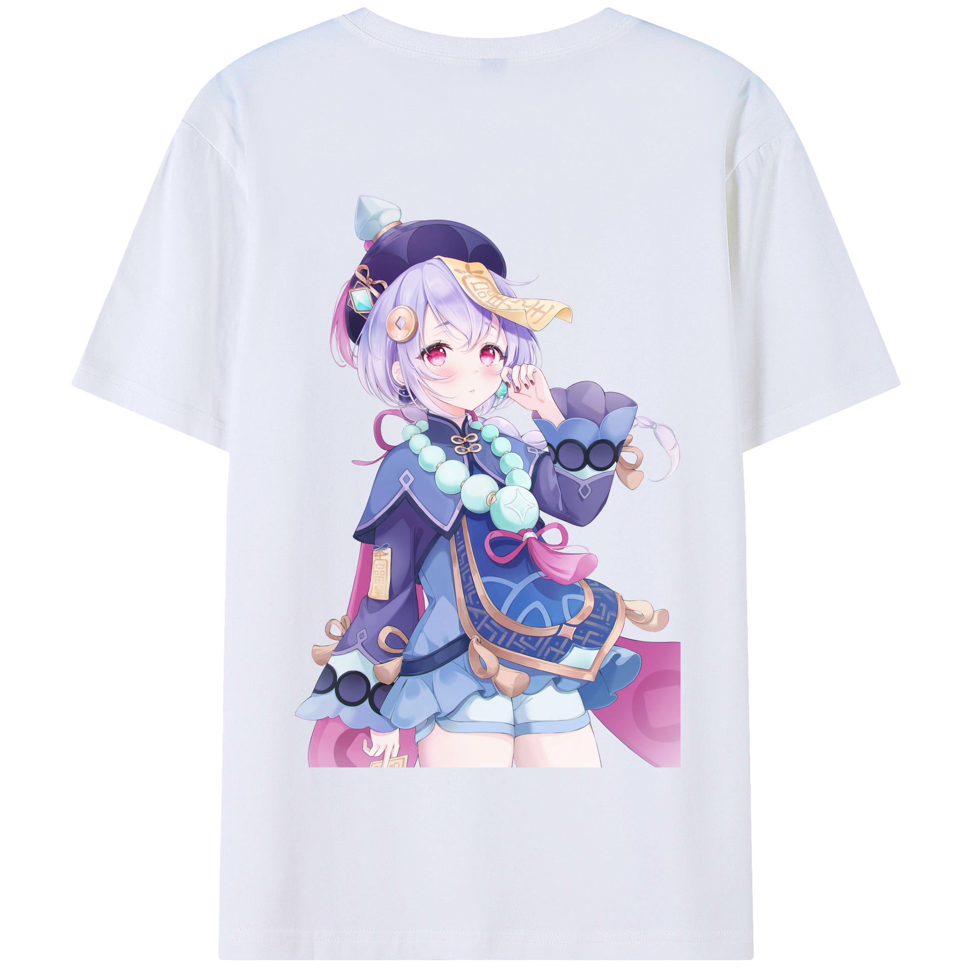 げんし神 七七 なな  genshin Nana 綿100％半袖Tシャツ（背面プリント）