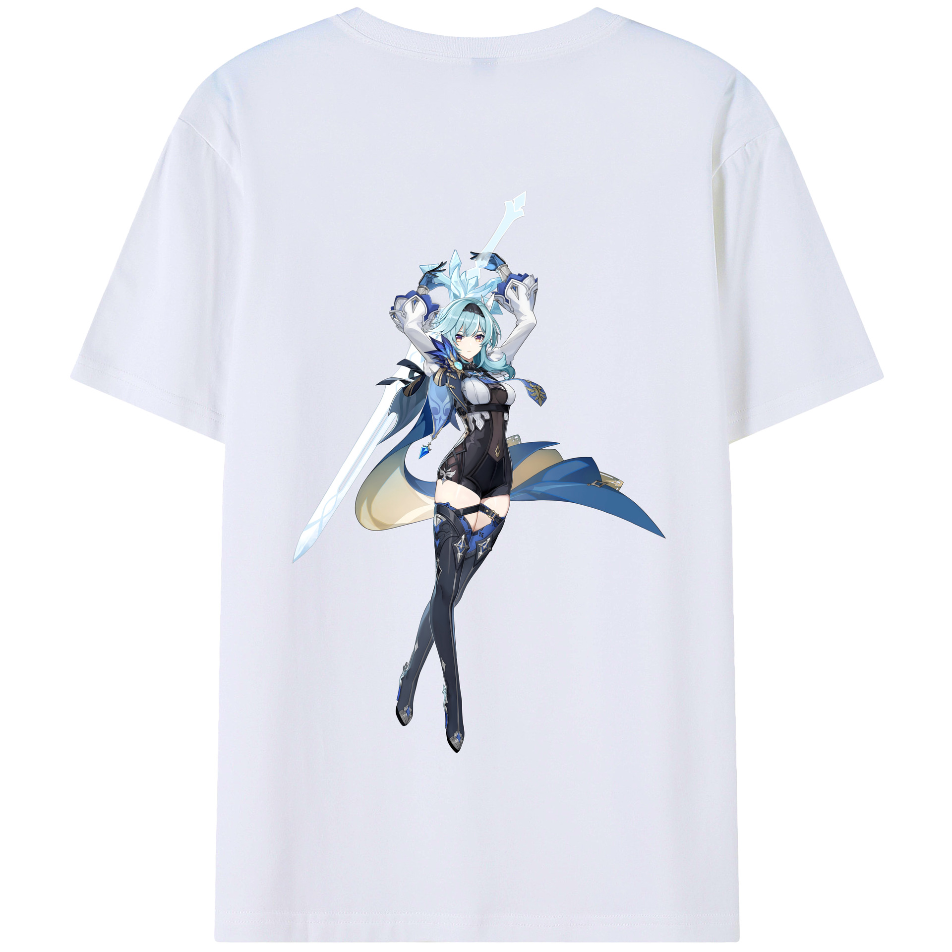 げんし神 优菈 ゆうら genshin Yūra 綿100％半袖Tシャツ（背面プリント）
