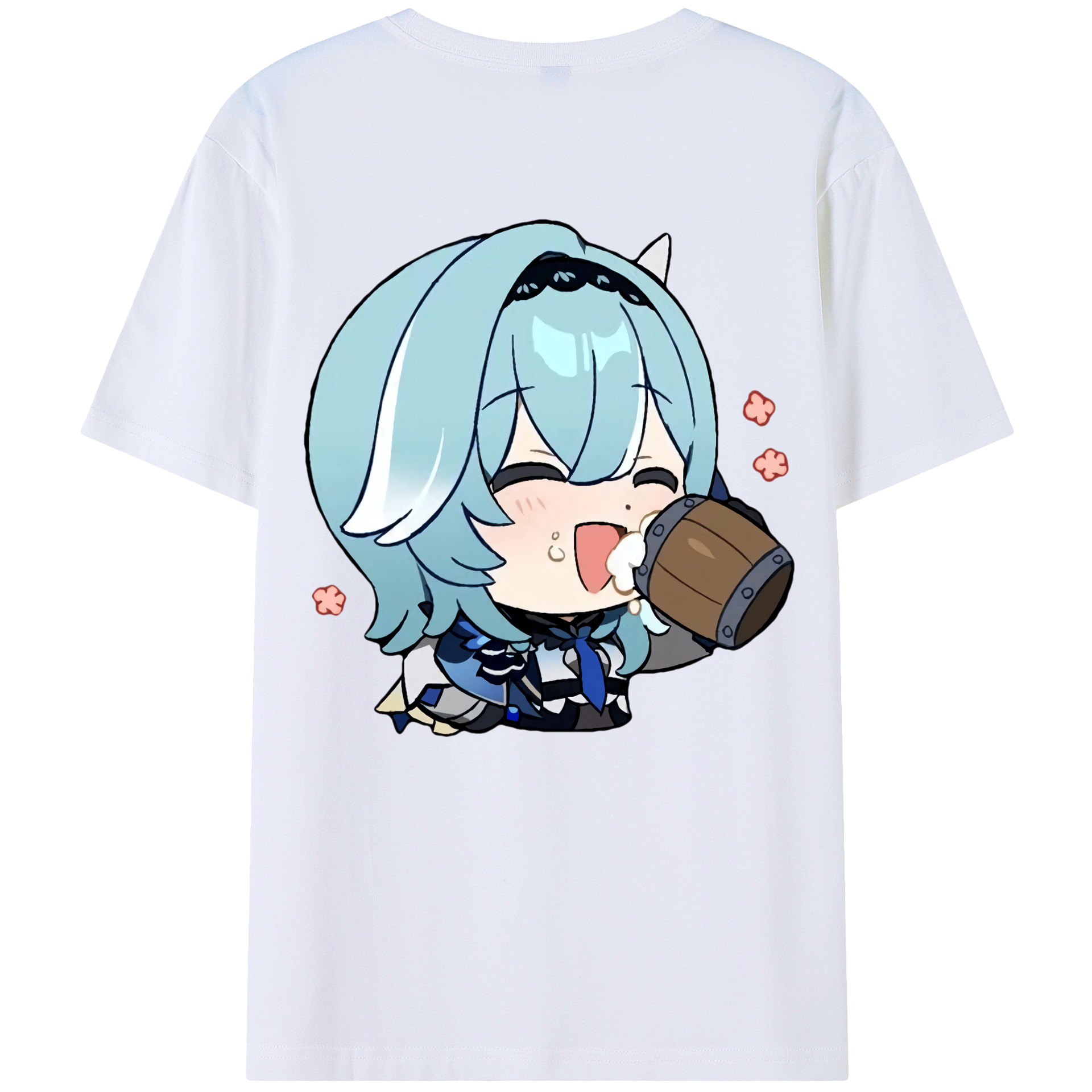 げんし神 优菈 ゆうら genshin Yūra 綿100％半袖Tシャツ（背面プリント）